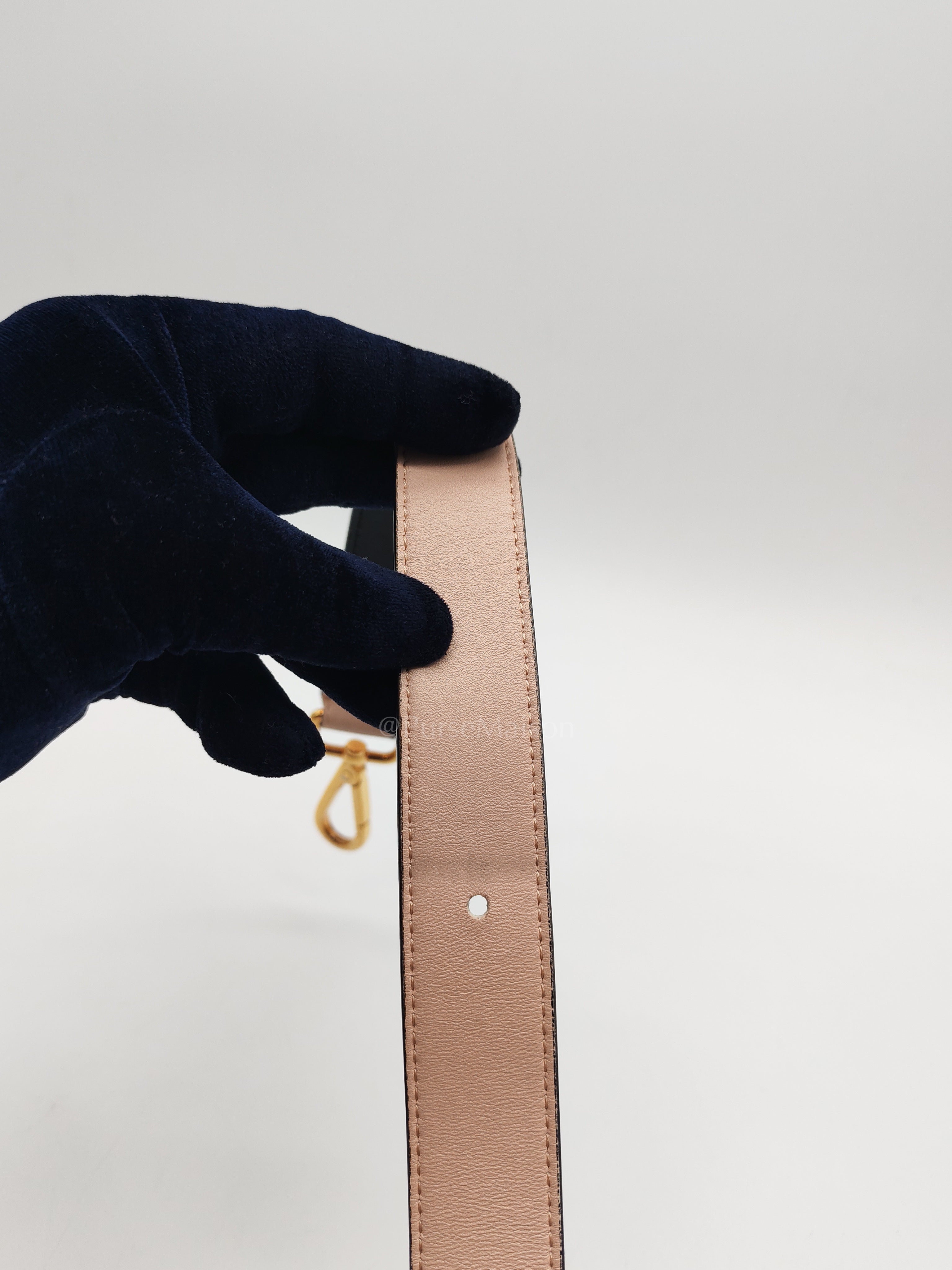 Pack Pouch Crossbody Bag in Blush Pink Leather & Gold Hardware | Purse Maison Luxury Bags Shop