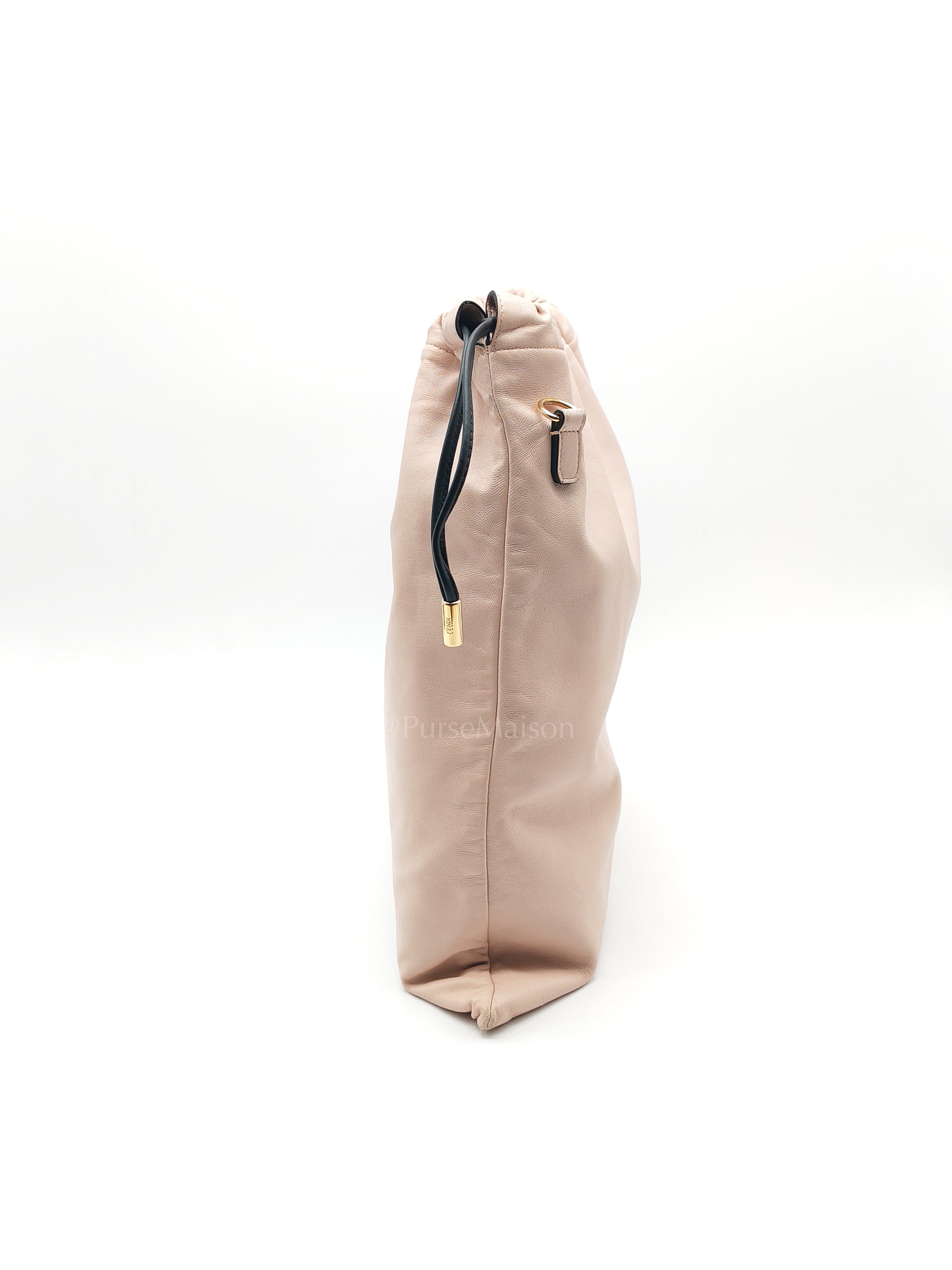 Pack Pouch Crossbody Bag in Blush Pink Leather & Gold Hardware | Purse Maison Luxury Bags Shop
