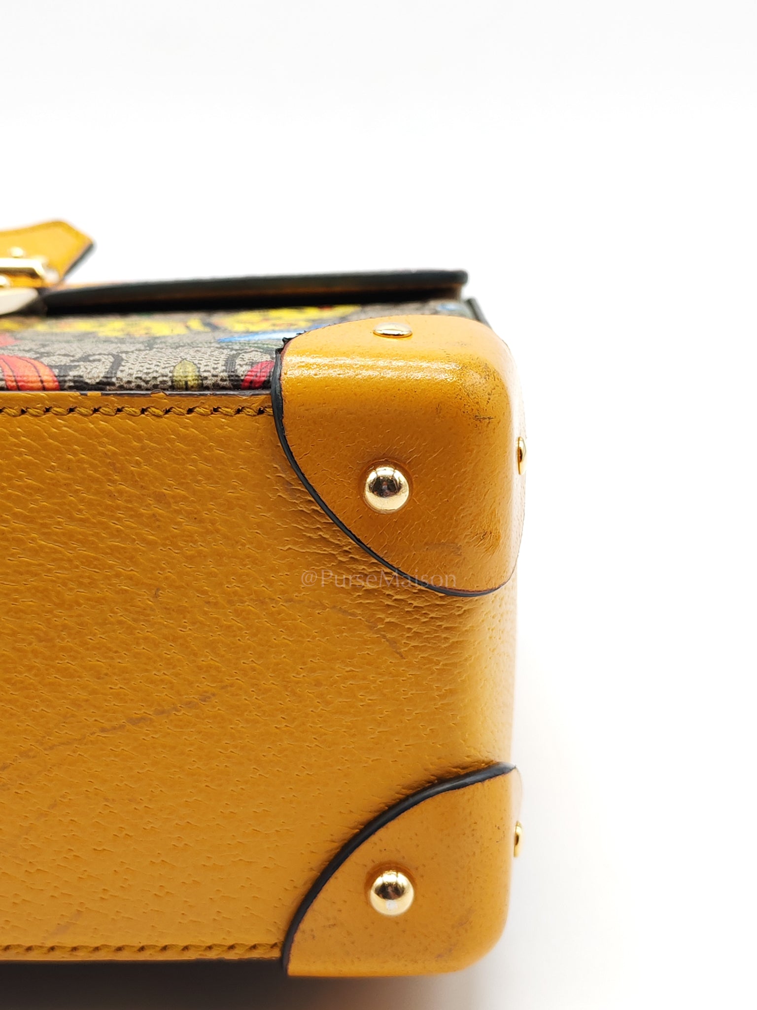 Padlock Flora Bamboo in Supreme Canvas Shoulder Bag | Purse Maison Luxury Bags Shop