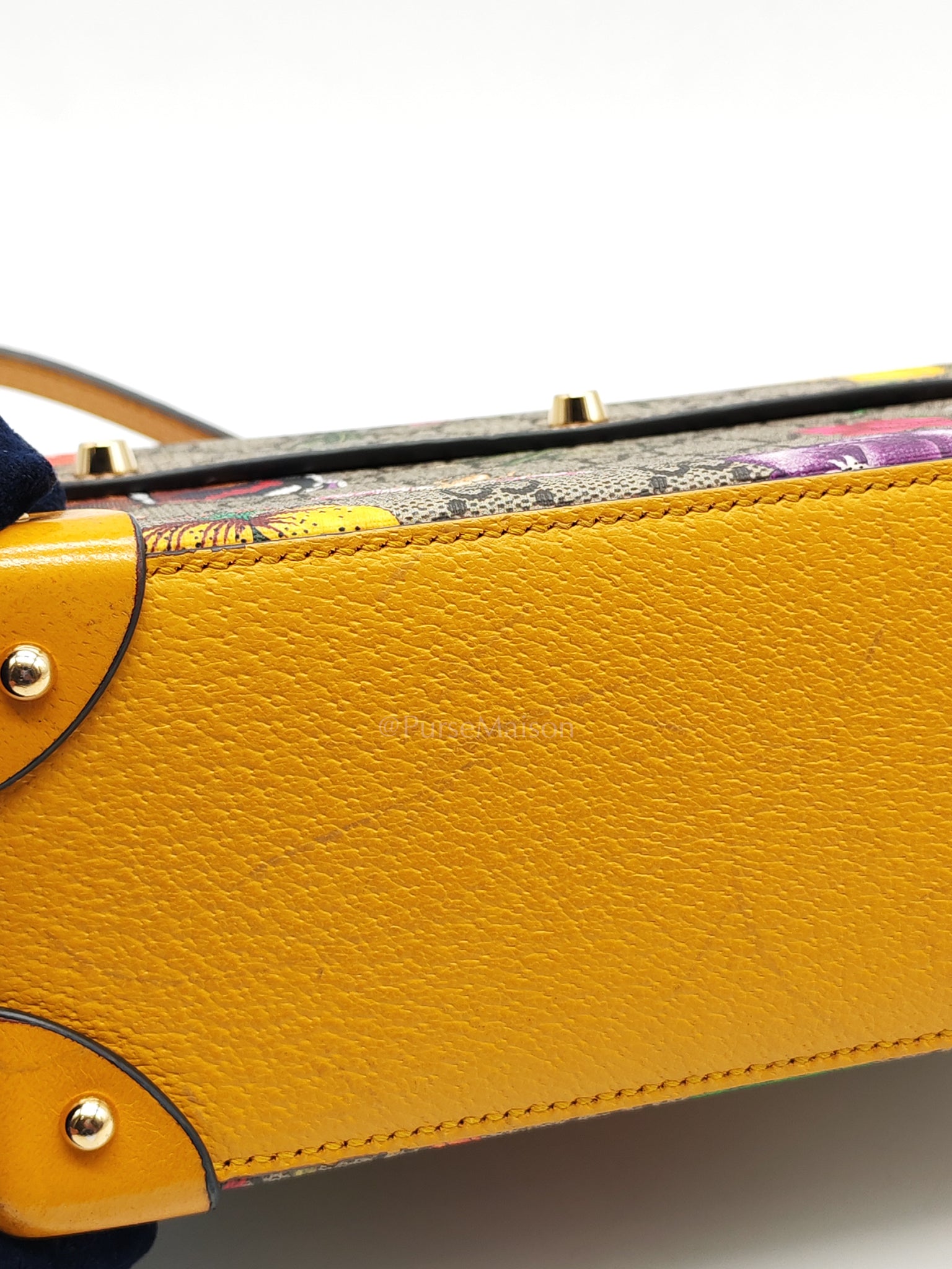 Padlock Flora Bamboo in Supreme Canvas Shoulder Bag | Purse Maison Luxury Bags Shop