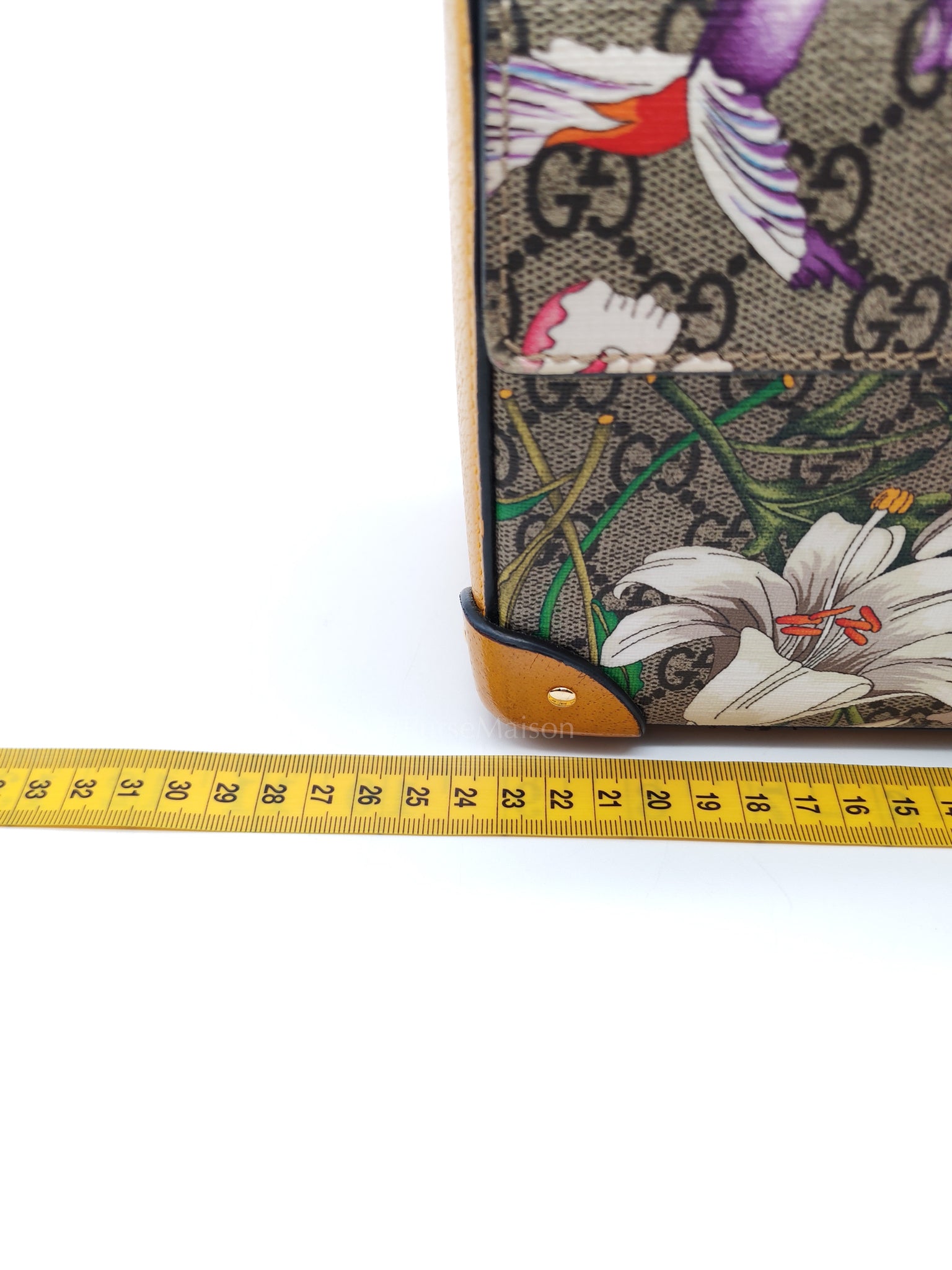 Padlock Flora Bamboo in Supreme Canvas Shoulder Bag | Purse Maison Luxury Bags Shop