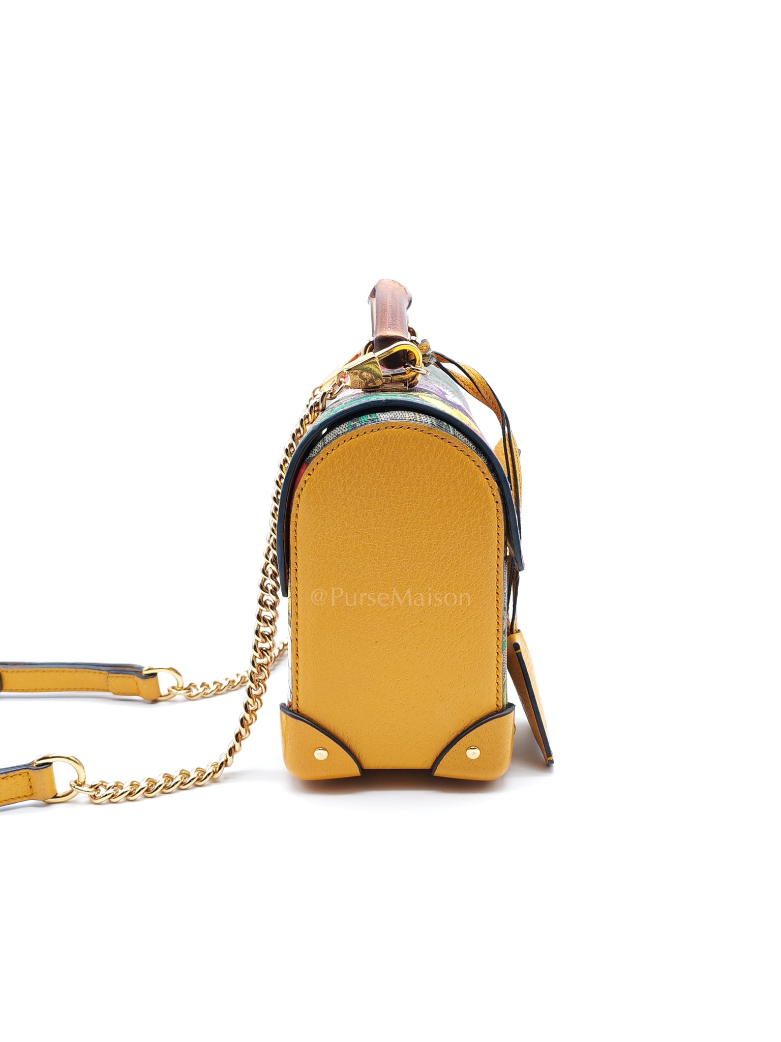 Padlock Flora Bamboo in Supreme Canvas Shoulder Bag | Purse Maison Luxury Bags Shop