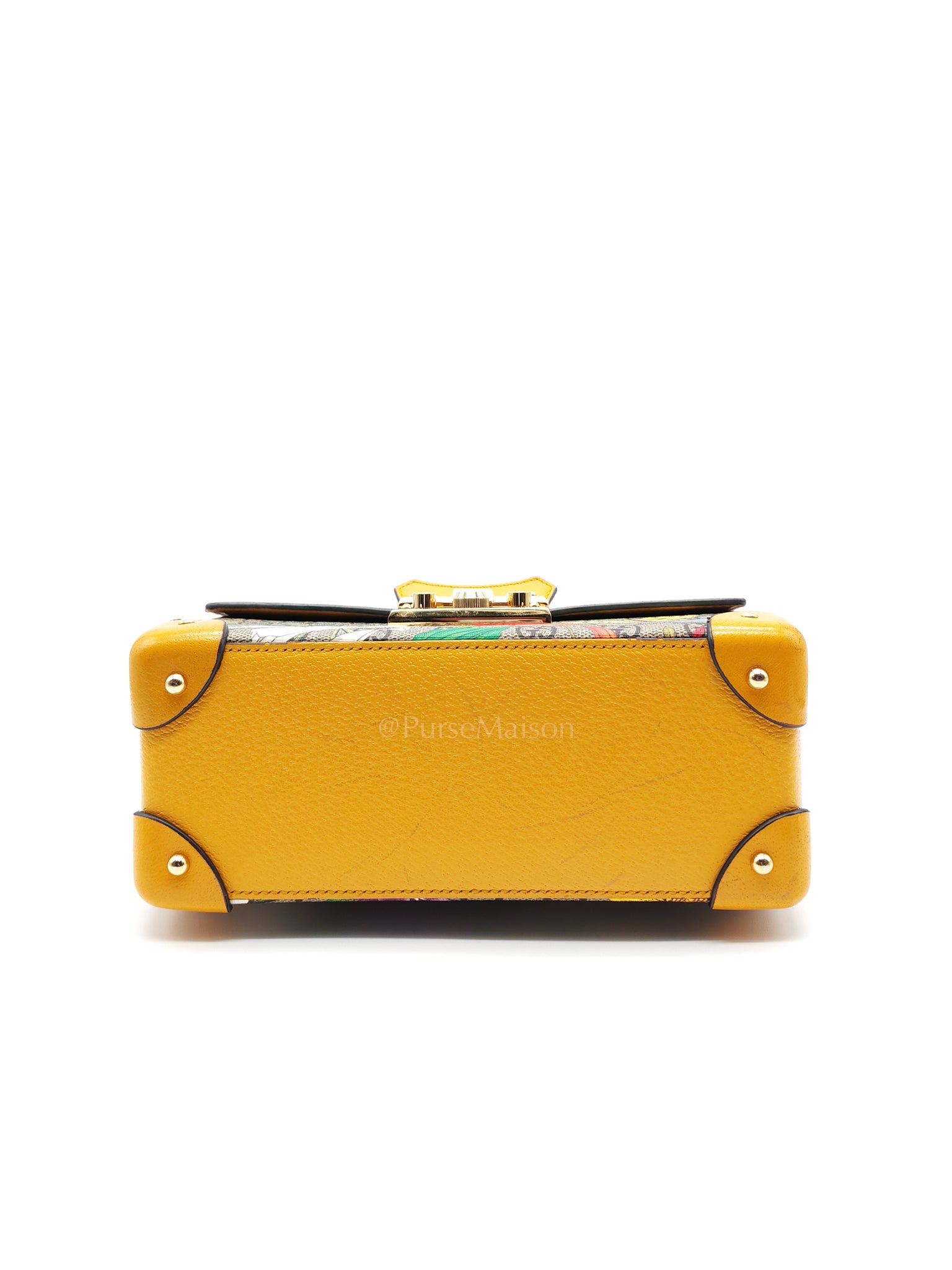 Padlock Flora Bamboo in Supreme Canvas Shoulder Bag | Purse Maison Luxury Bags Shop