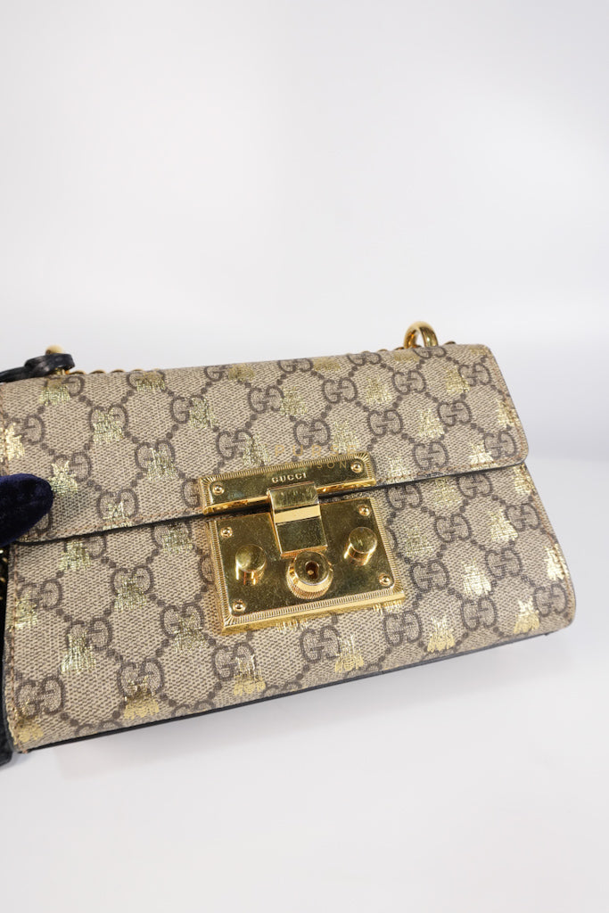Padlock Mini in GG Bees Supreme Canvas | Purse Maison Luxury Bags Shop