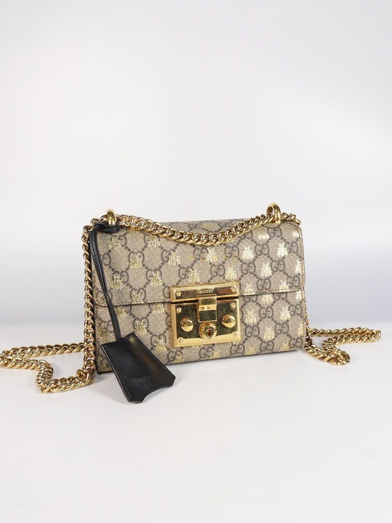 Padlock Mini in GG Bees Supreme Canvas | Purse Maison Luxury Bags Shop