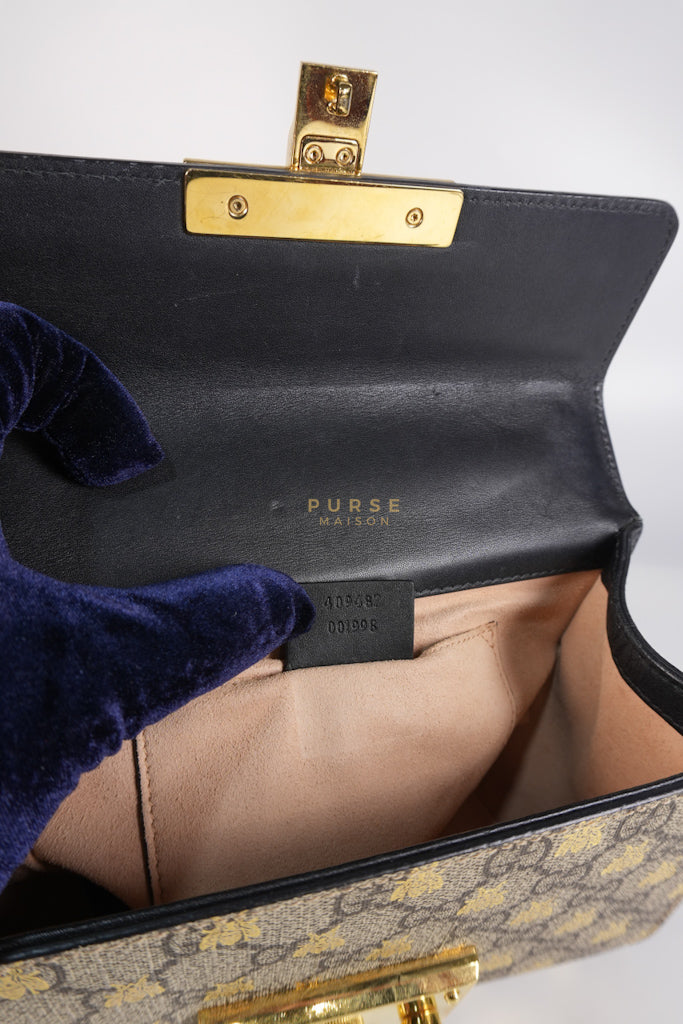 Padlock Mini in GG Bees Supreme Canvas | Purse Maison Luxury Bags Shop