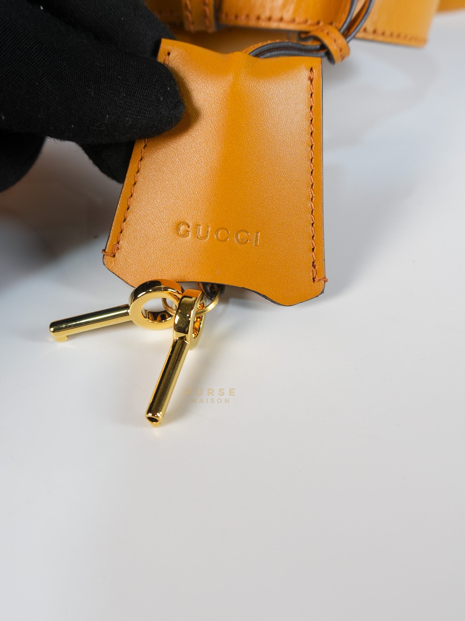 Padlock Saddle Monogram Canvas in Beige Mystic & Off White Leather | Purse Maison Luxury Bags Shop