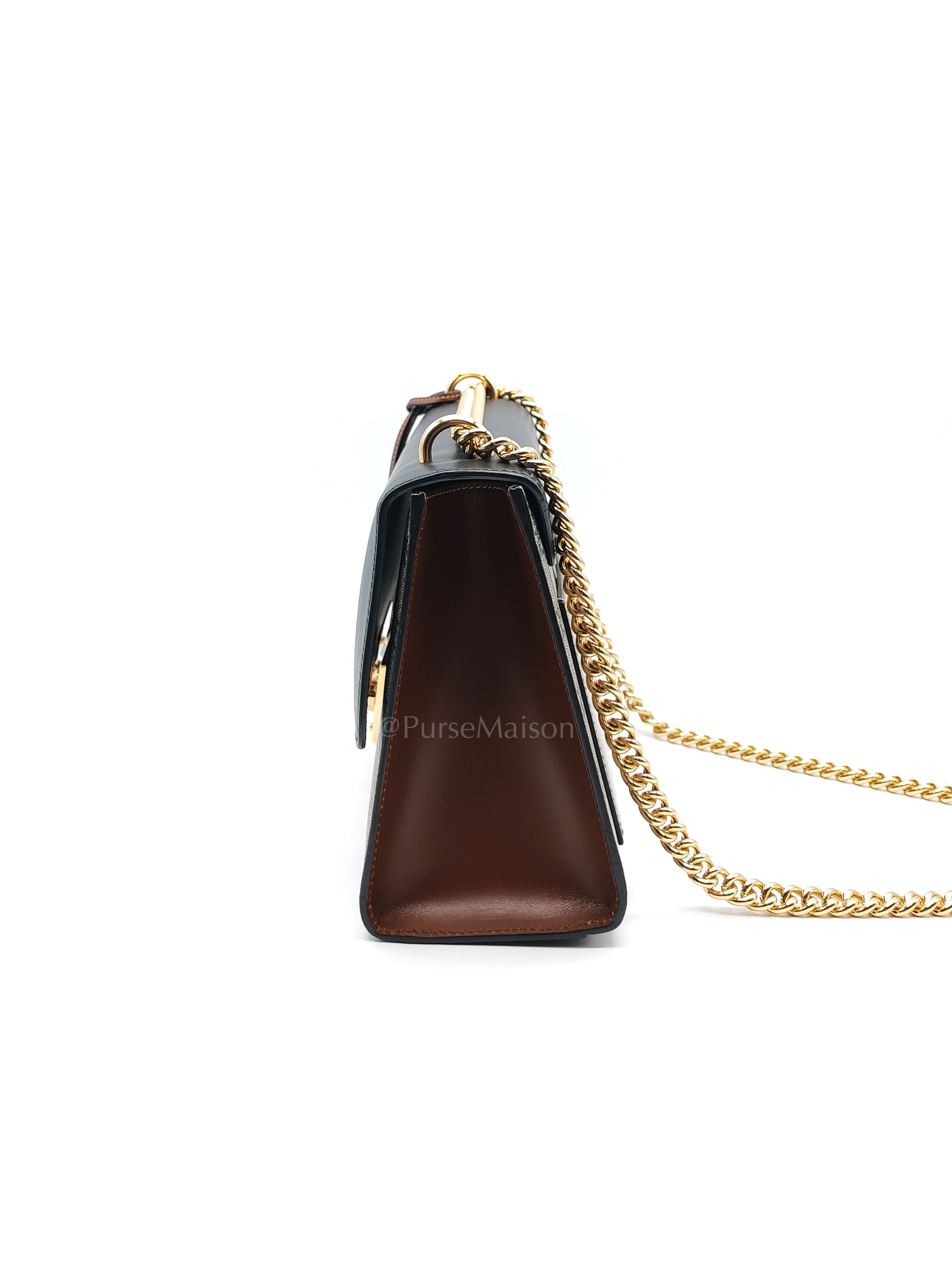 Padlock Shoulder Bag Medium in GG Supreme Canvas & Gold Hardware | Purse Maison Luxury Bags Shop