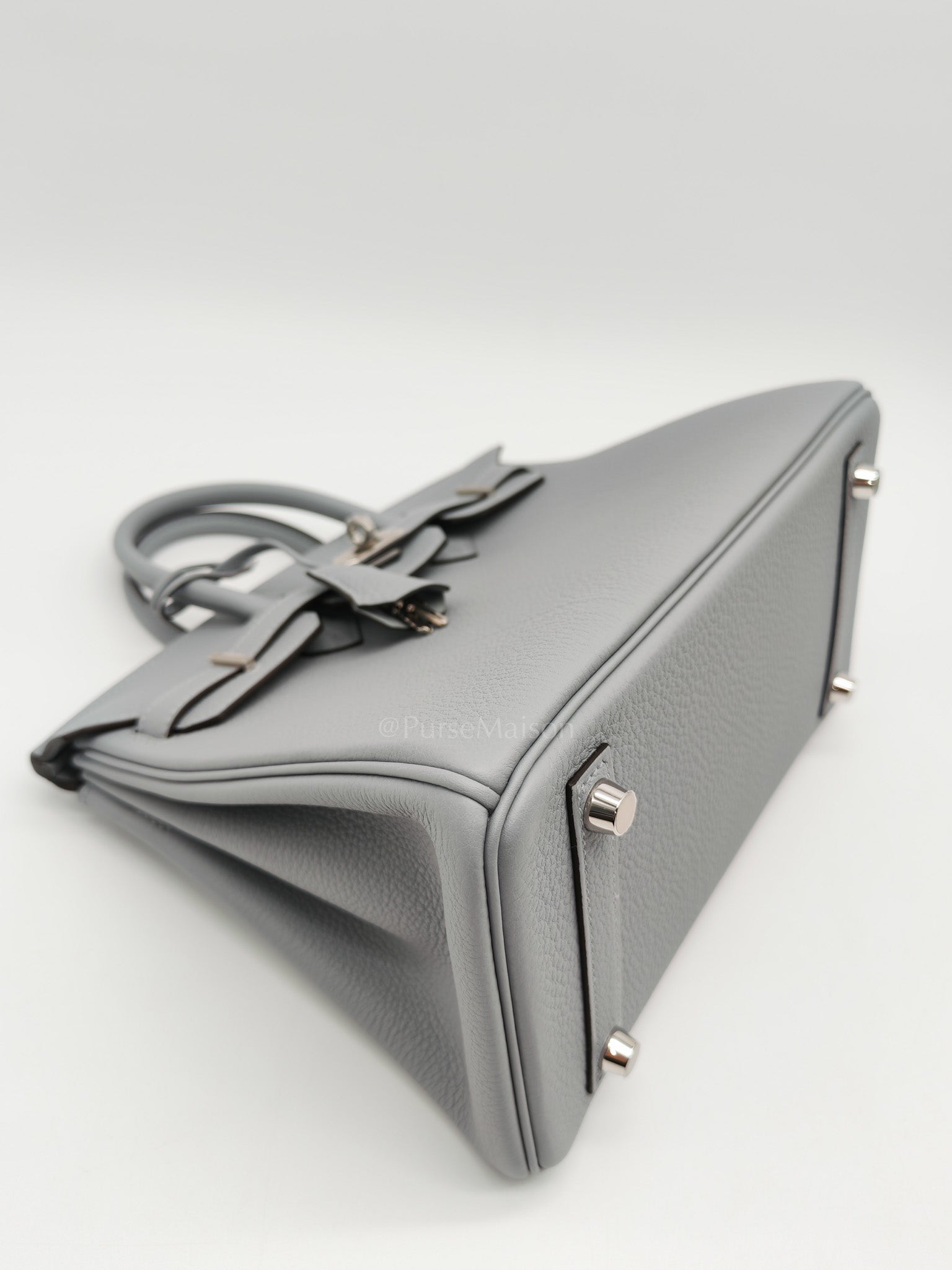 Birkin 25 in Gris Pantin Togo Leather & Palladium Hardware Stamp K(2025)