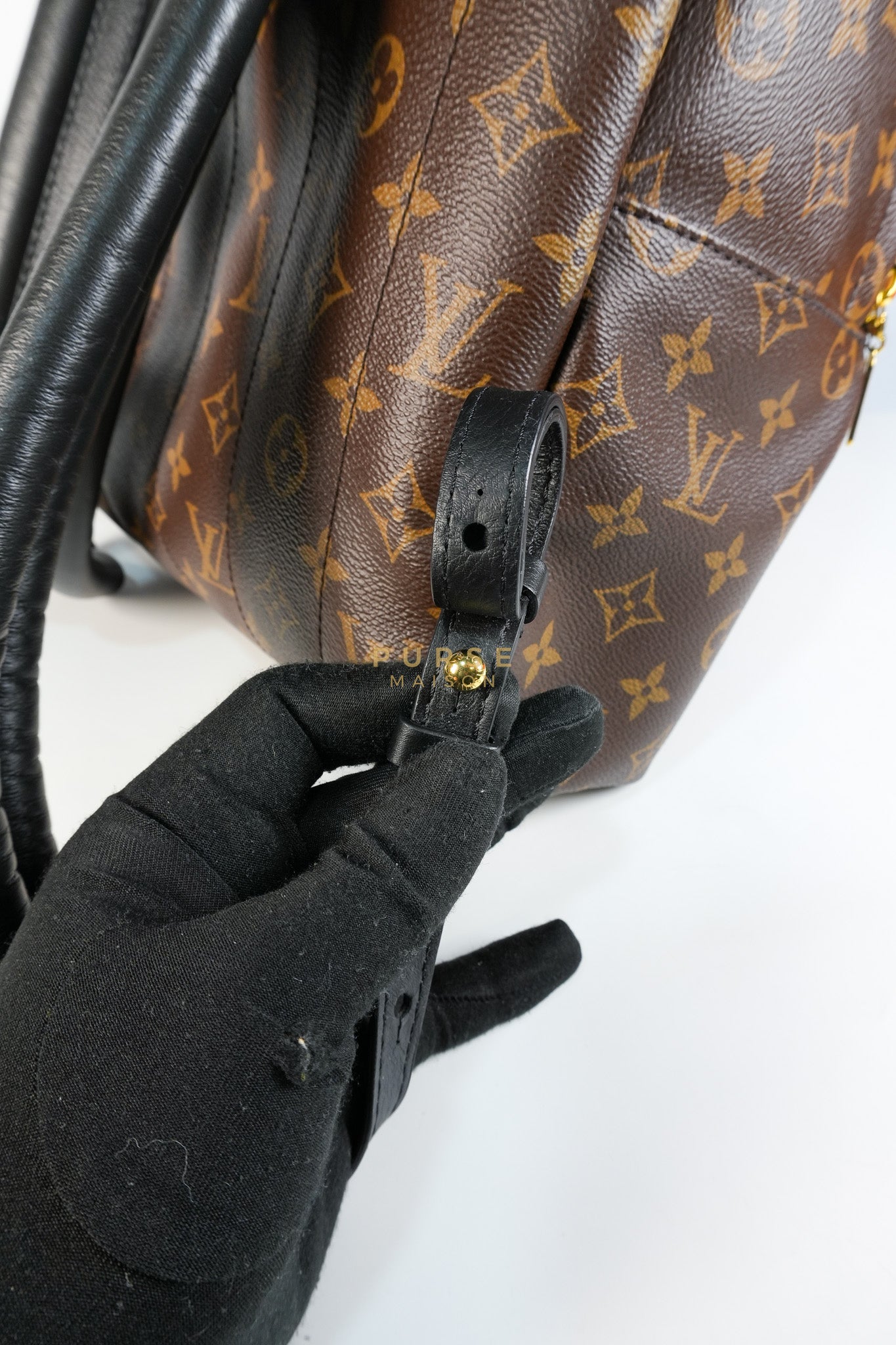 Palm Spring Backpack MM in Monogram Canvas (Microchip) | Purse Maison Luxury Bags Shop