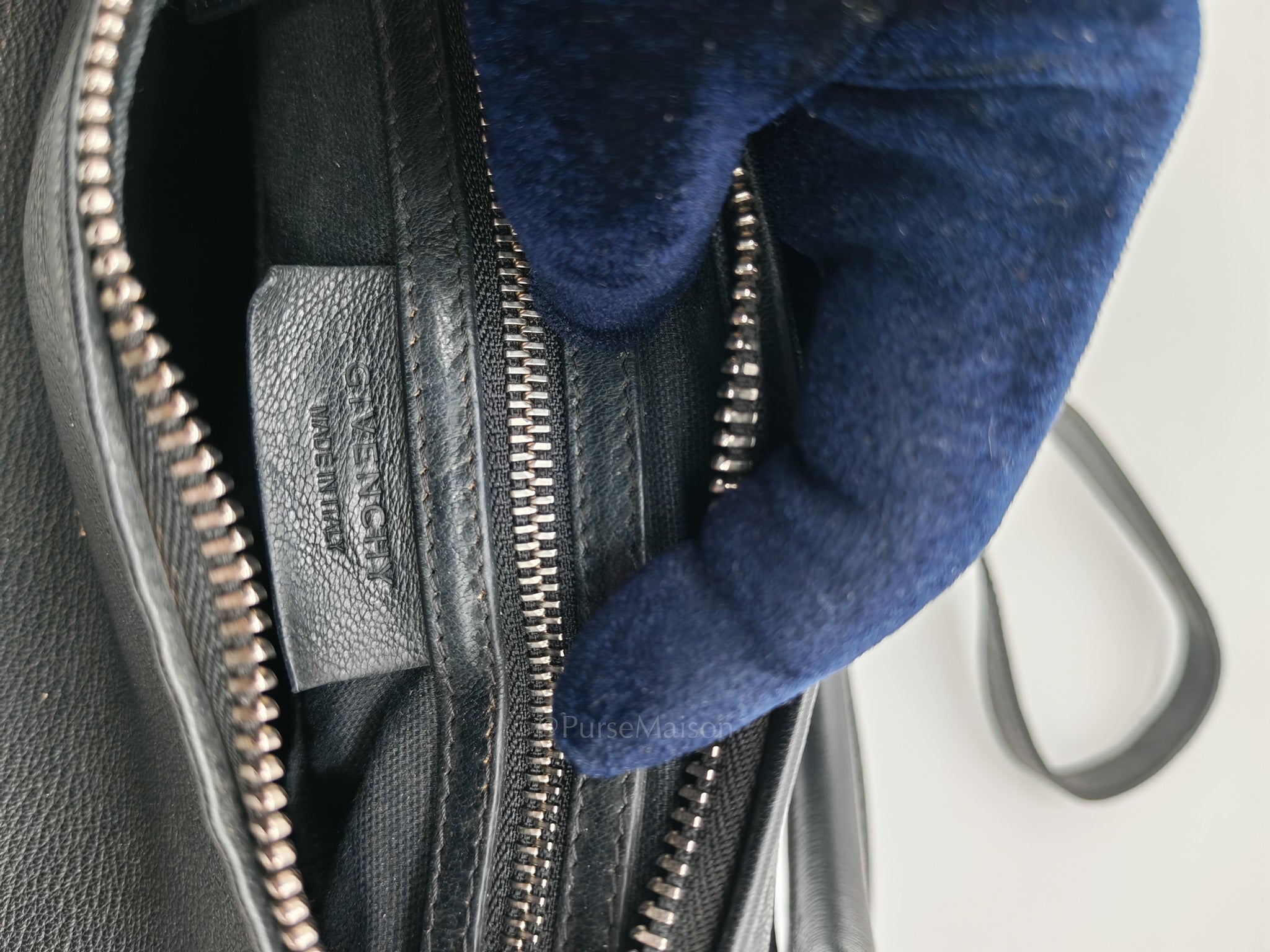 Pandora Bag in Black Goat Skin Leather & Silver Hardware | Purse Maison Luxury Bags Shop