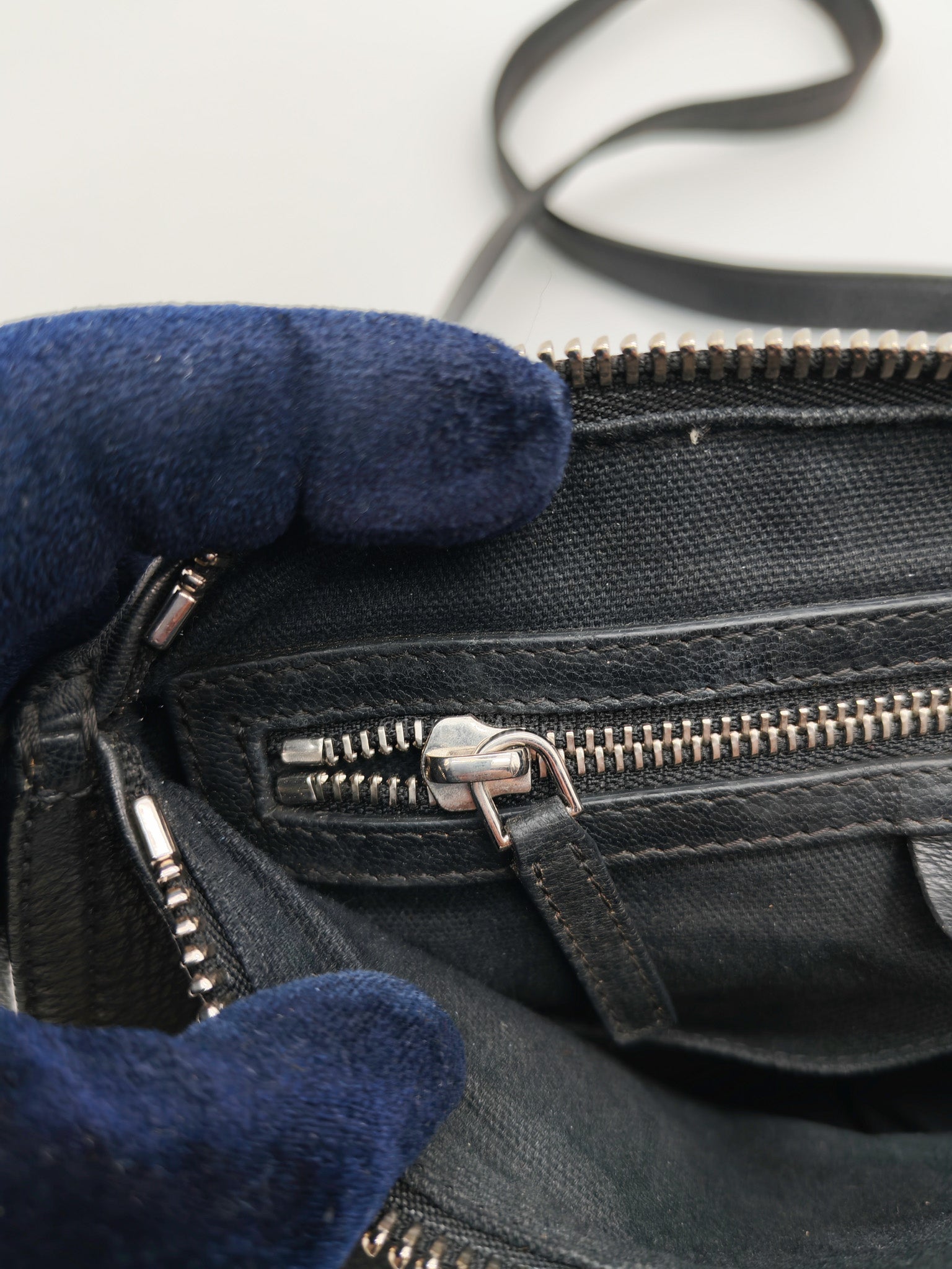 Pandora Bag in Black Goat Skin Leather & Silver Hardware | Purse Maison Luxury Bags Shop