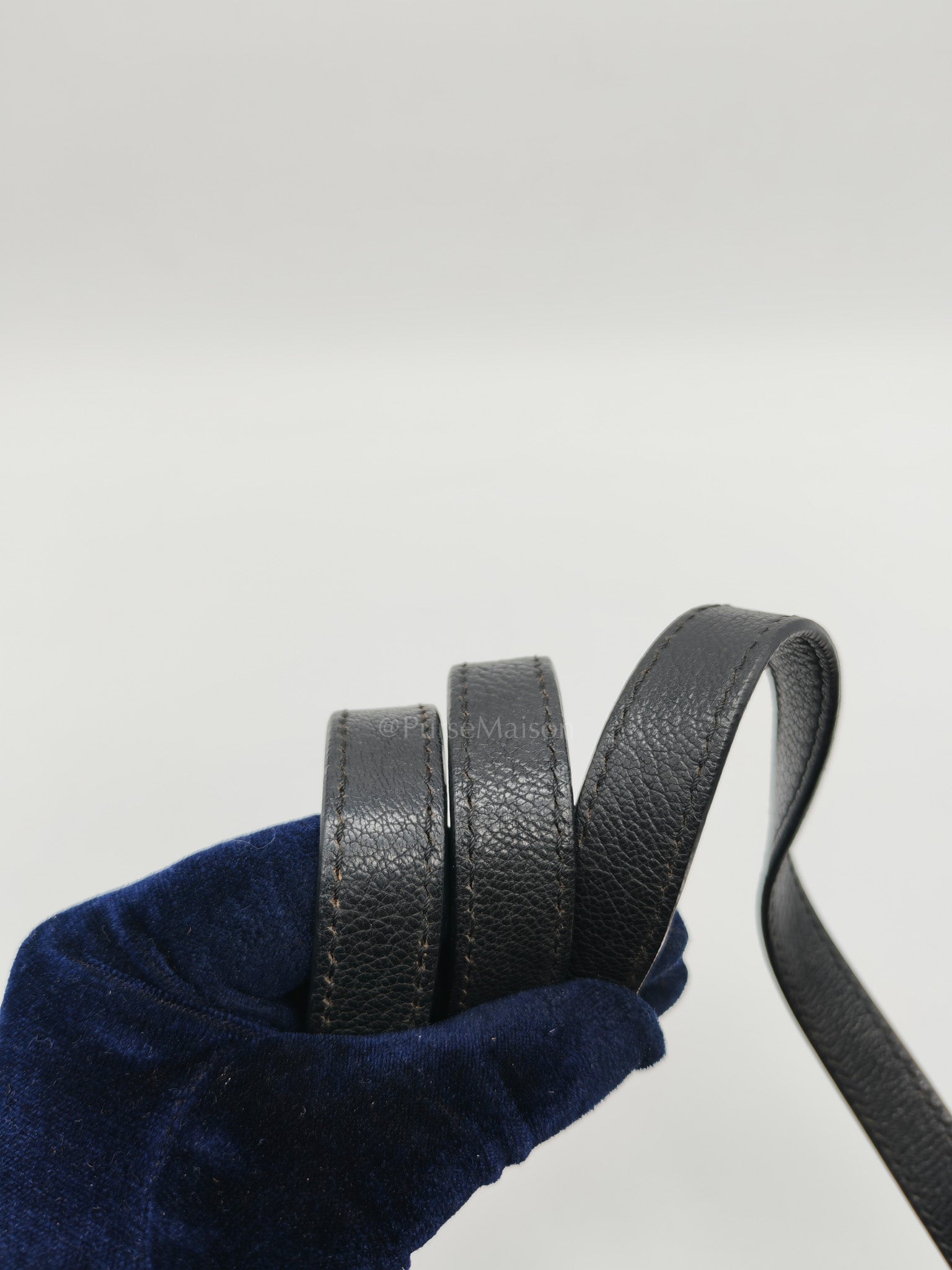 Pandora Bag in Black Goat Skin Leather & Silver Hardware | Purse Maison Luxury Bags Shop