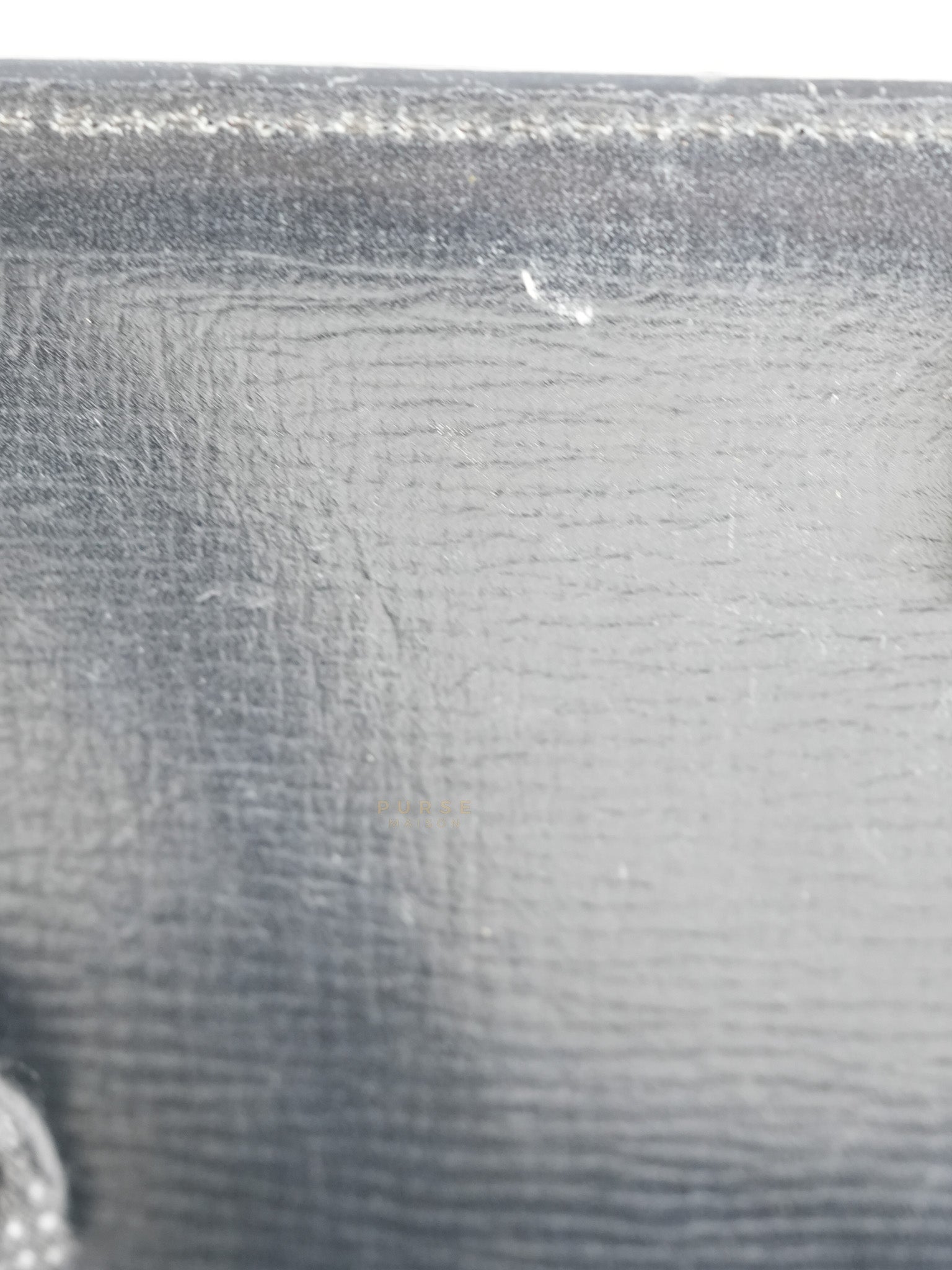 Pandora Box Mini in Black Grained Leather | Purse Maison Luxury Bags Shop