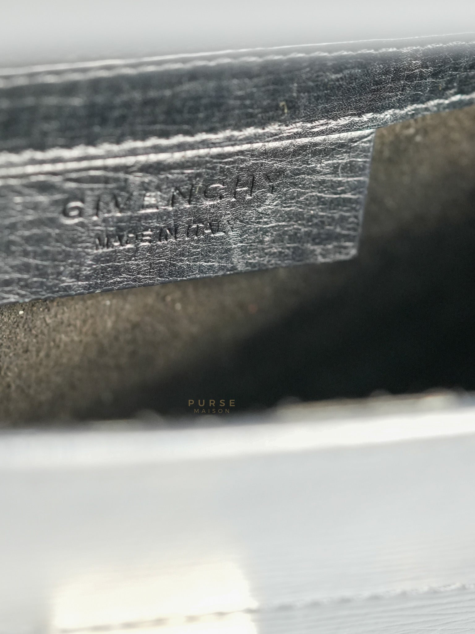 Pandora Box Mini in Black Grained Leather | Purse Maison Luxury Bags Shop