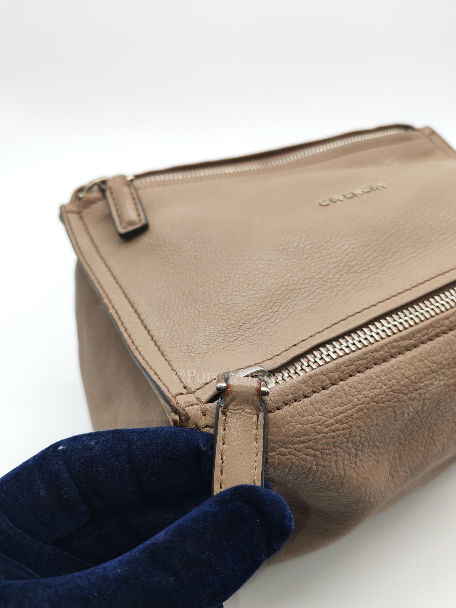 Pandora Small in Grained Goatskin Leather Crossbody Bag | Purse Maison Luxury Bags Shop