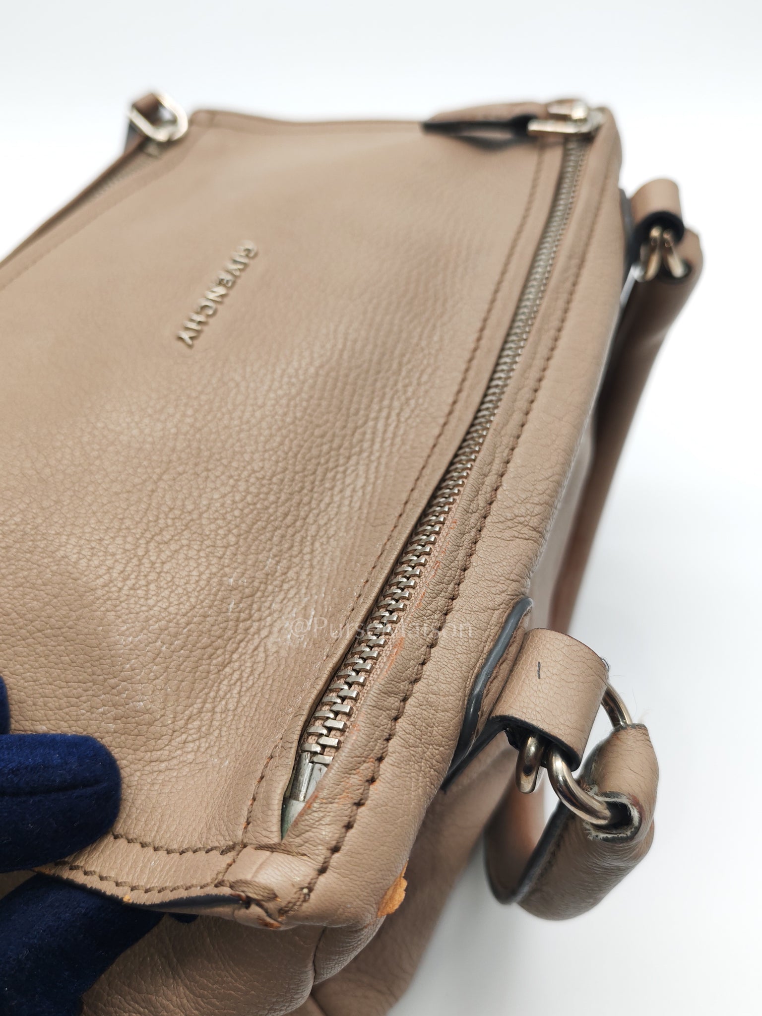Pandora Small in Grained Goatskin Leather Crossbody Bag | Purse Maison Luxury Bags Shop