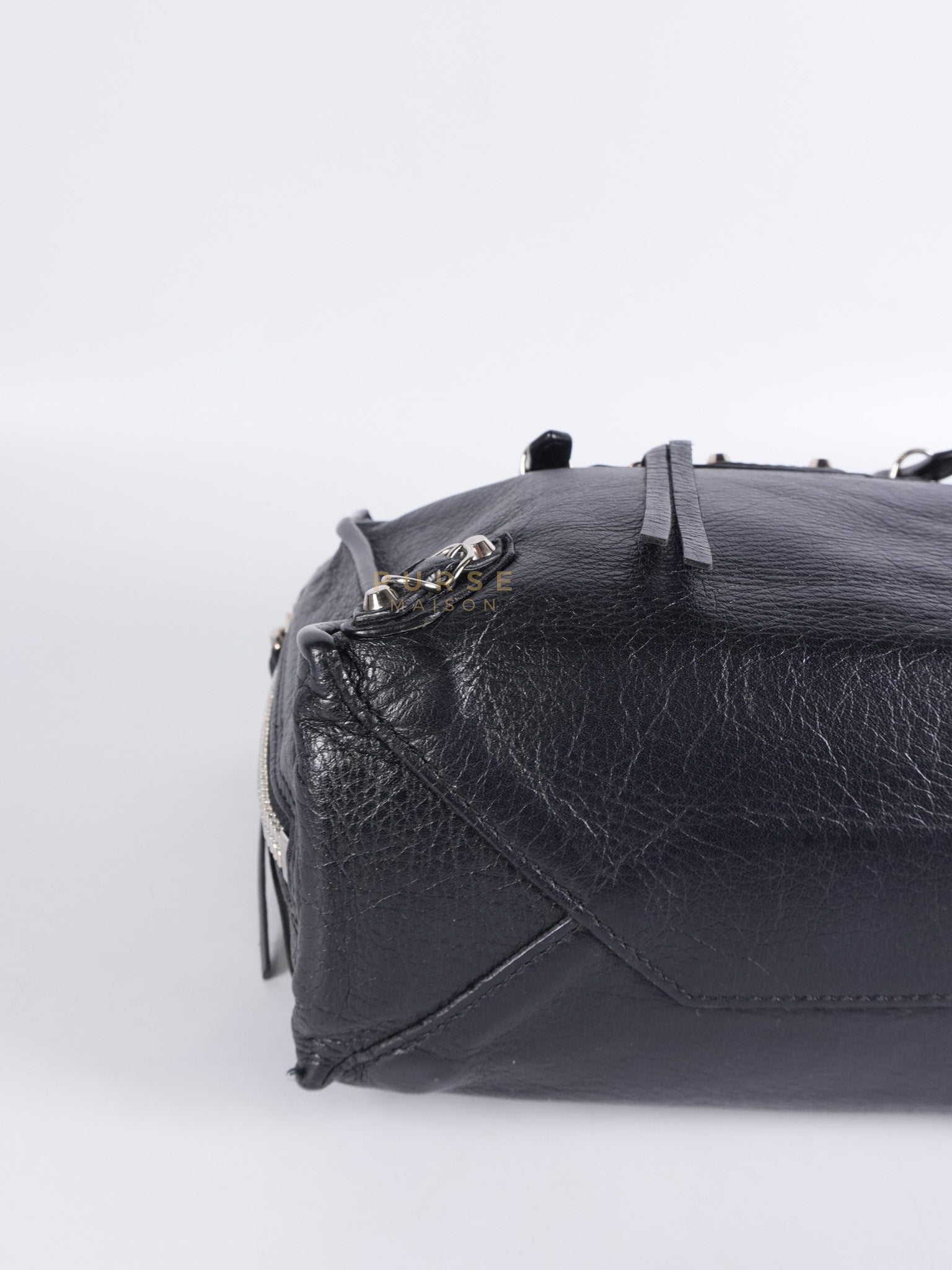 Papier A4 Mini Tote Black in Calfskin Leather | Purse Maison Luxury Bags Shop