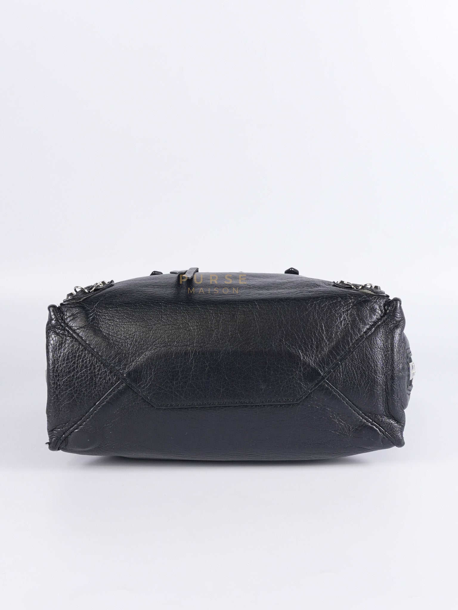 Papier A4 Mini Tote Black in Calfskin Leather | Purse Maison Luxury Bags Shop