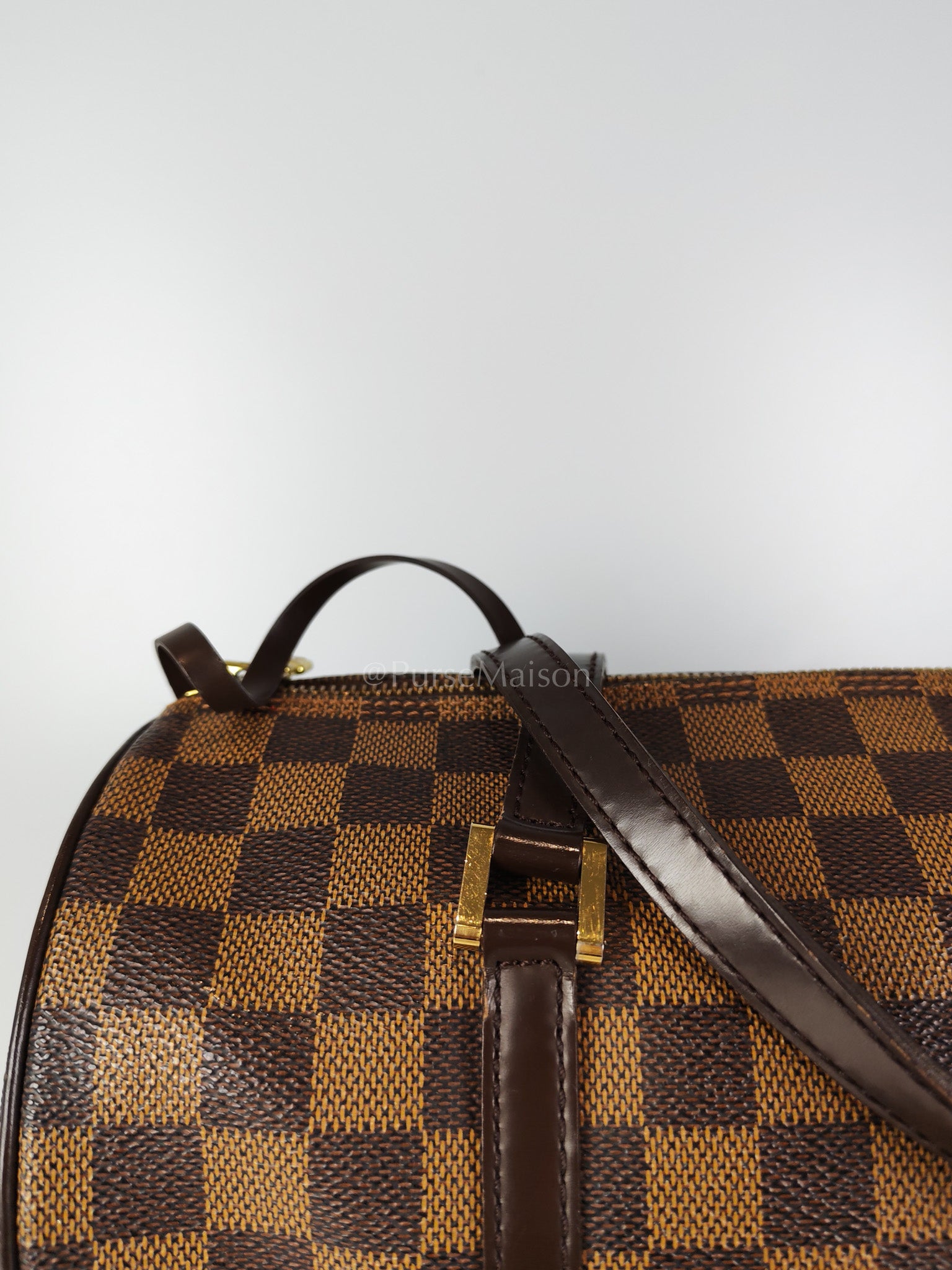 Papillon 30 In Damier Ebene Canvas Shoulder Bag | Purse Maison Luxury Bags Shop