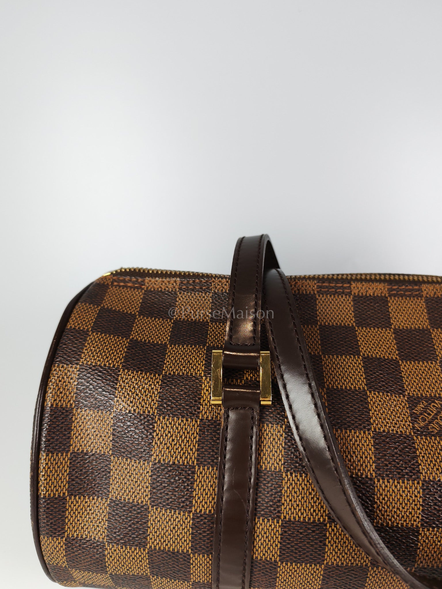 Papillon 30 In Damier Ebene Canvas Shoulder Bag | Purse Maison Luxury Bags Shop