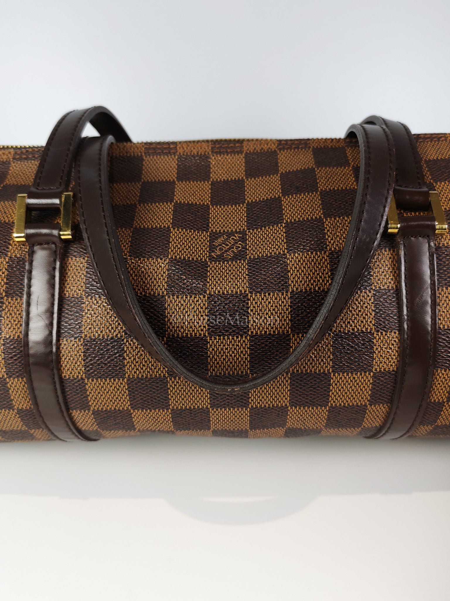 Papillon 30 In Damier Ebene Canvas Shoulder Bag | Purse Maison Luxury Bags Shop