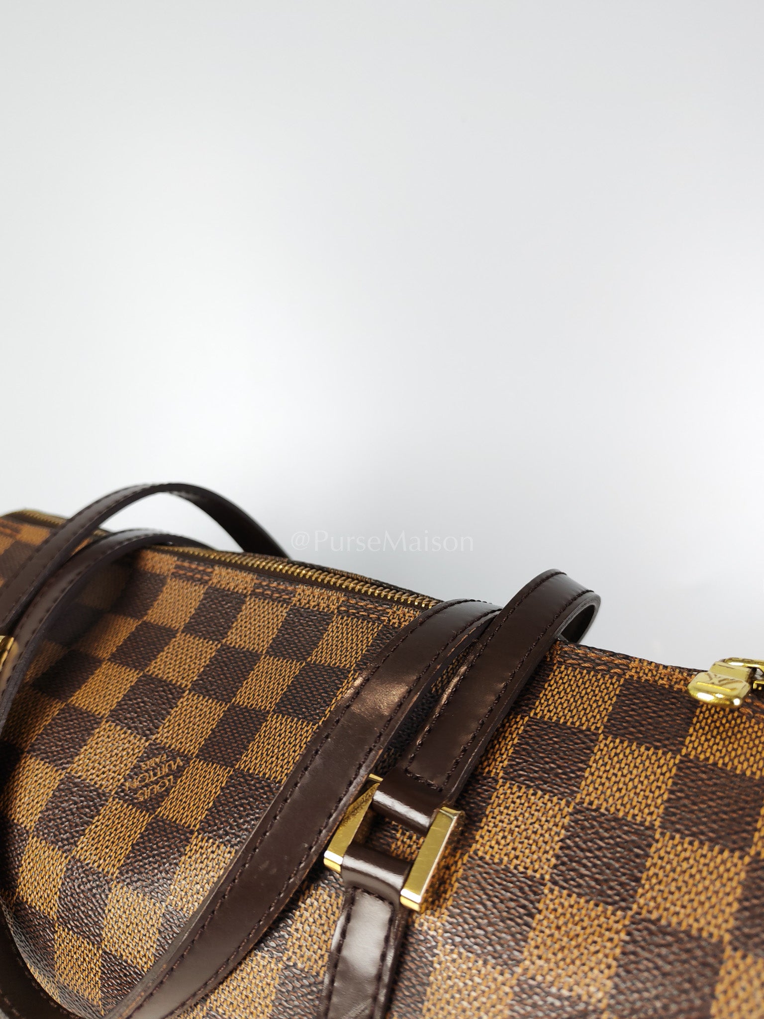 Papillon 30 In Damier Ebene Canvas Shoulder Bag | Purse Maison Luxury Bags Shop