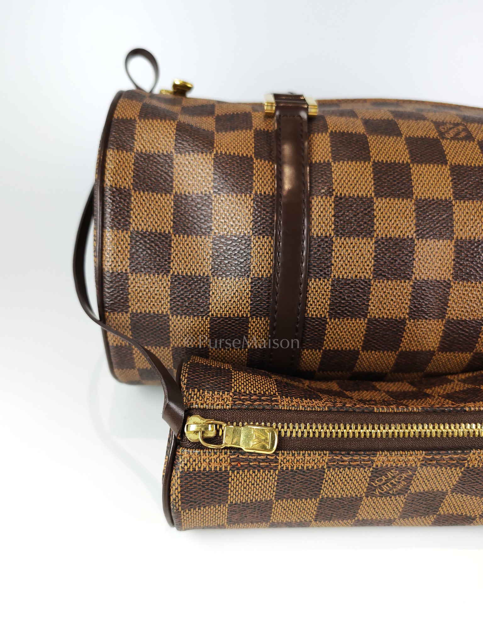 Papillon 30 In Damier Ebene Canvas Shoulder Bag | Purse Maison Luxury Bags Shop