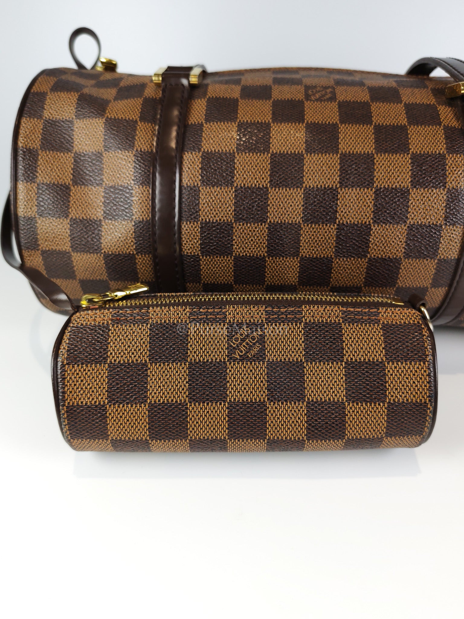 Papillon 30 In Damier Ebene Canvas Shoulder Bag | Purse Maison Luxury Bags Shop