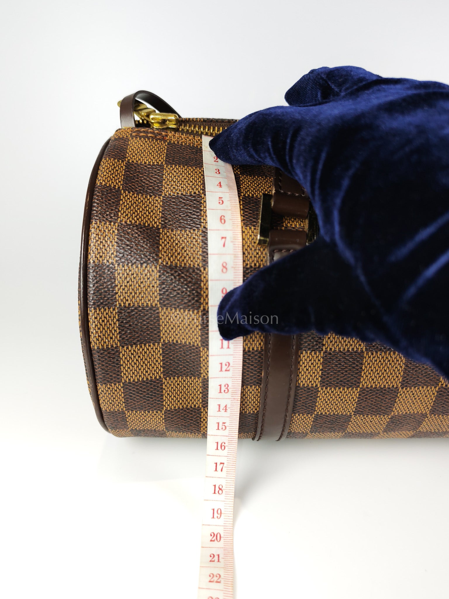 Papillon 30 In Damier Ebene Canvas Shoulder Bag | Purse Maison Luxury Bags Shop