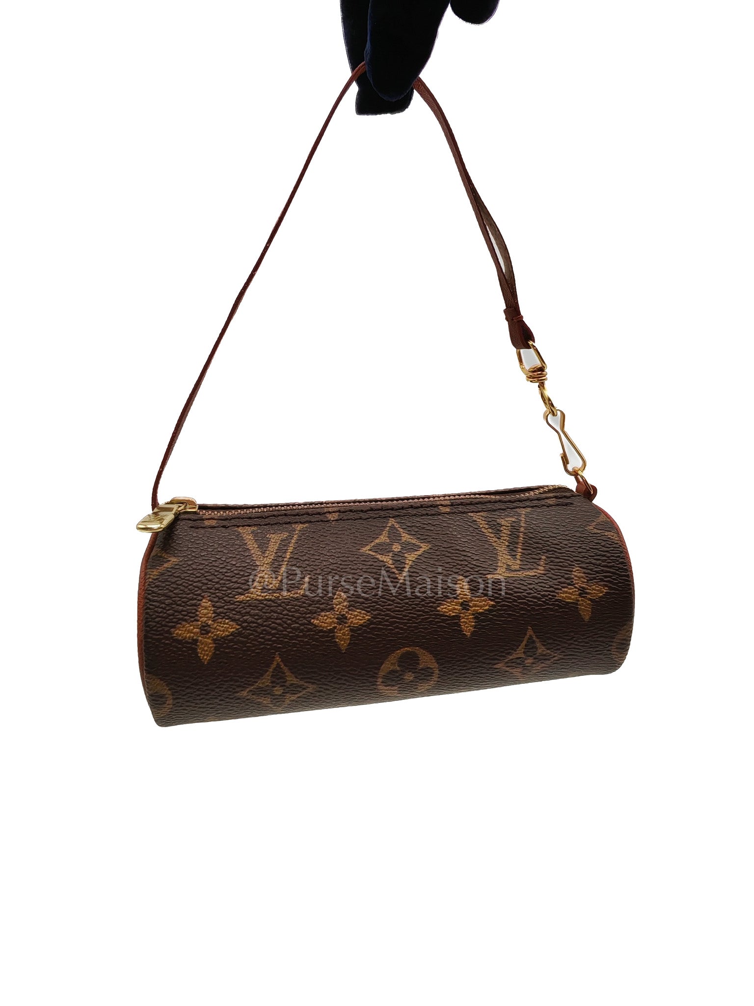 Papillon Mini Pochette in Monogram Canvas & Gold Hardware | Purse Maison Luxury Bags Shop