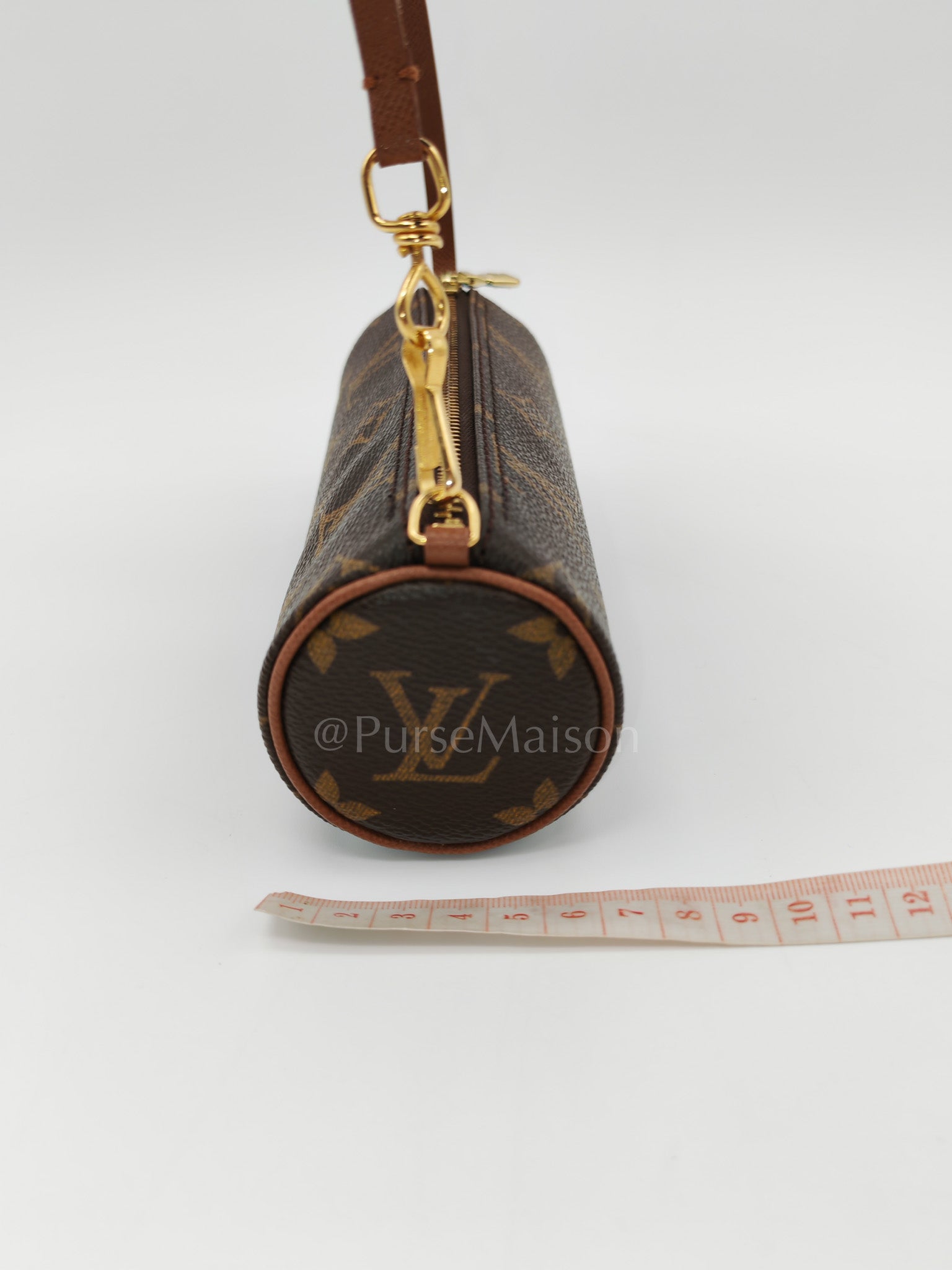 Papillon Mini Pochette in Monogram Canvas & Gold Hardware | Purse Maison Luxury Bags Shop
