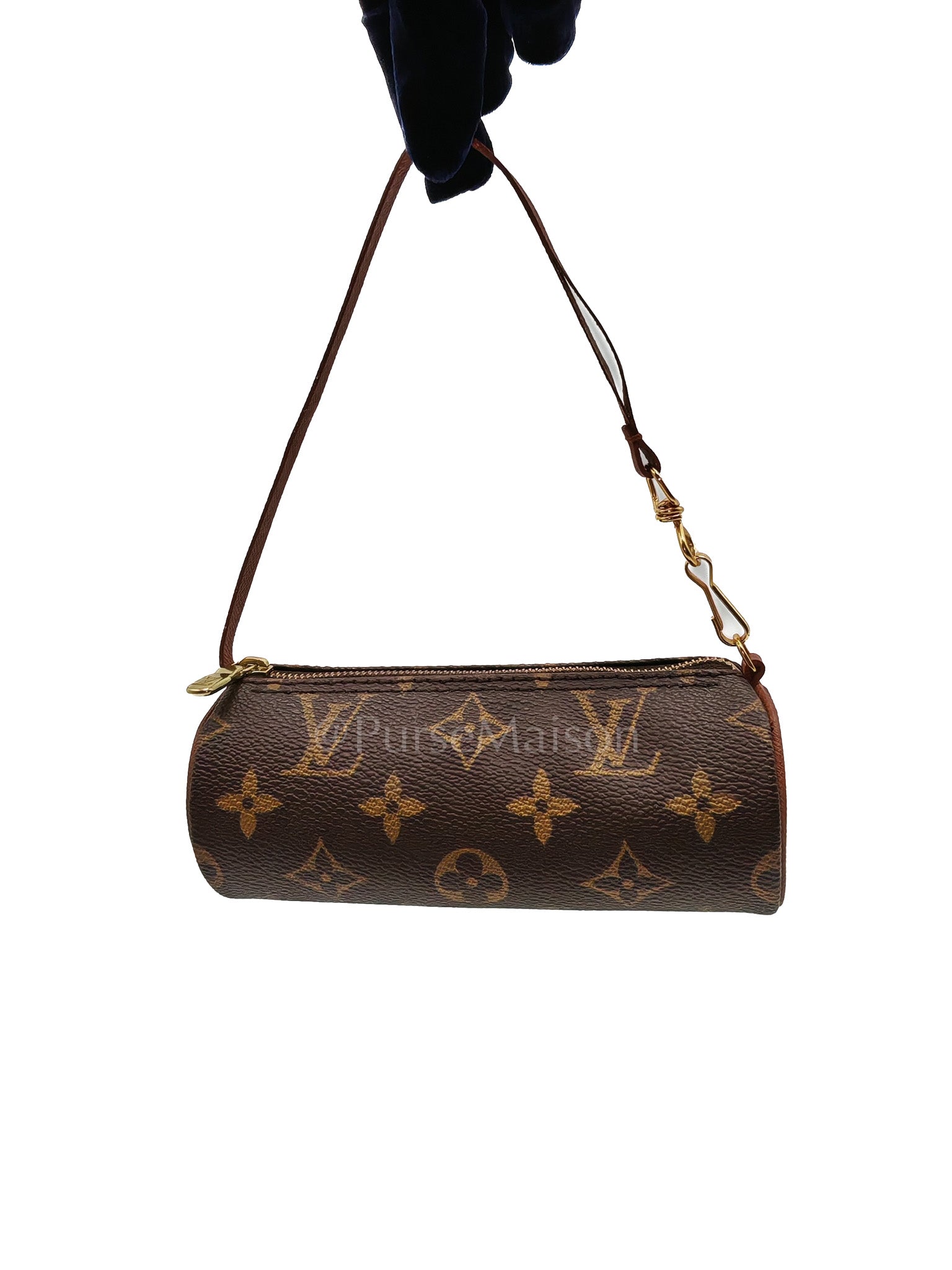 Papillon Mini Pochette in Monogram Canvas & Gold Hardware | Purse Maison Luxury Bags Shop