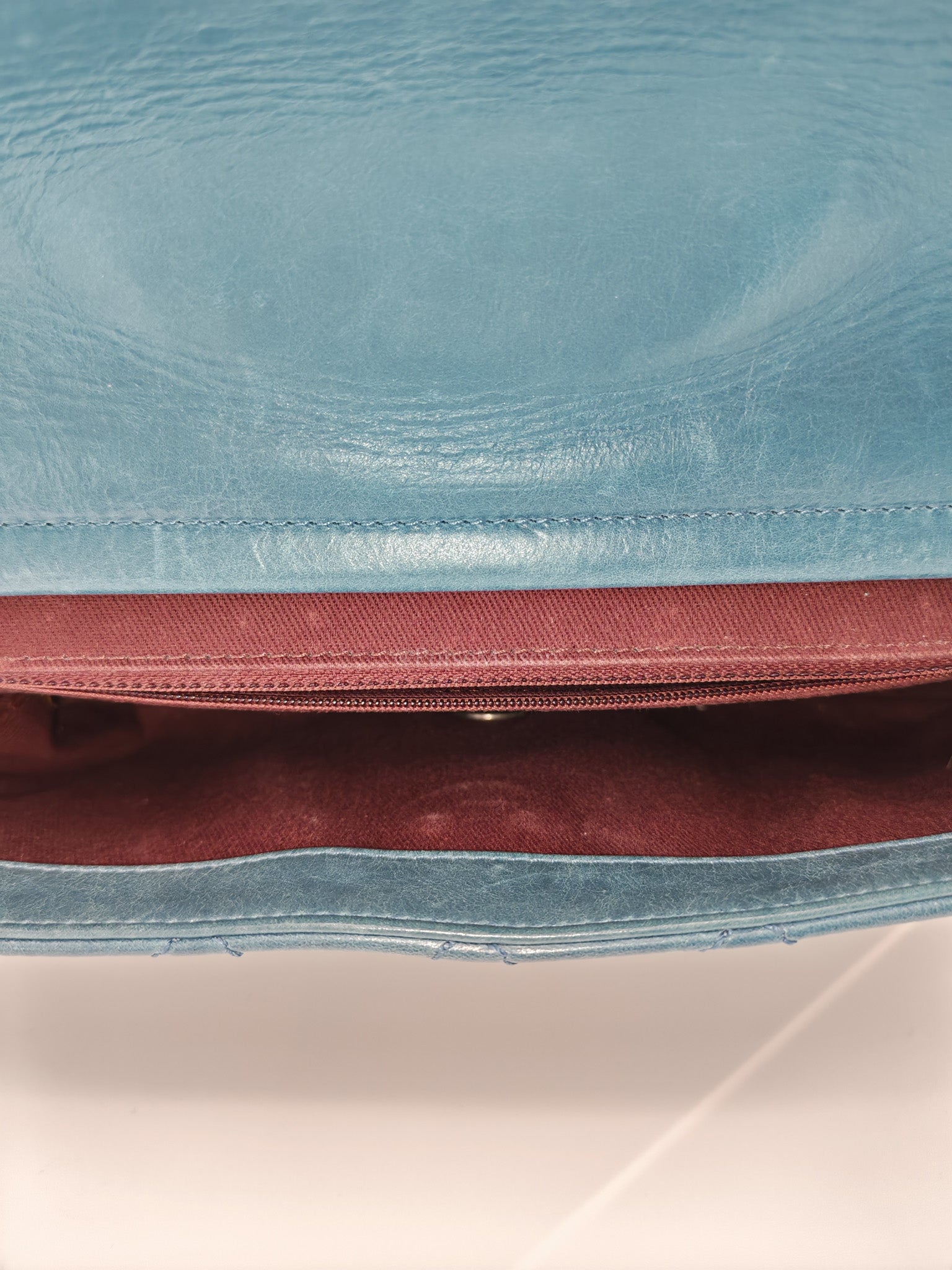 Paris Dallas CC Double Flap in Turquoise Quilted Calfskin Leather Ruthenium Hardware (Series 19) | Purse Maison Luxury Bags Shop