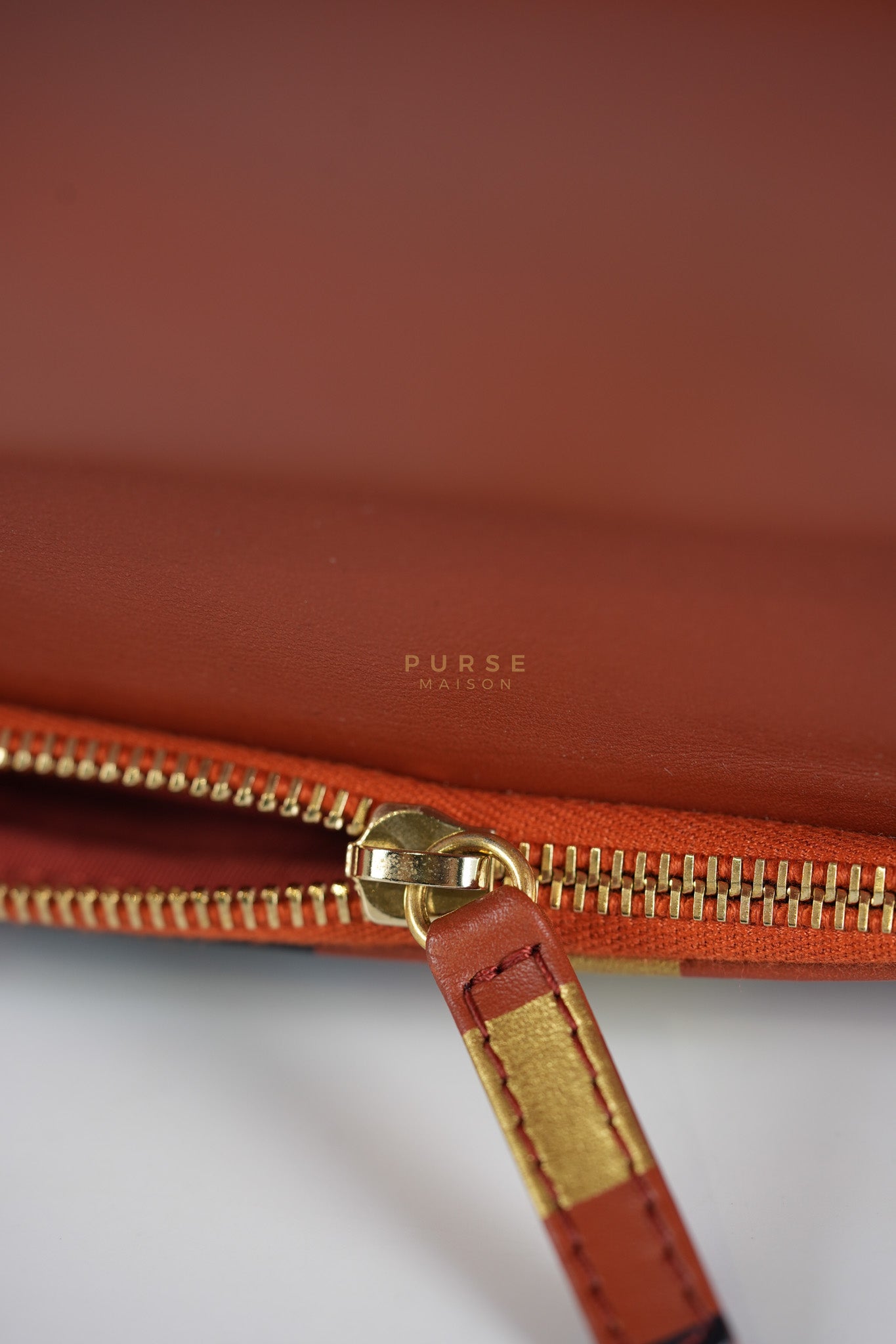 Paris-Greece Striped Foldover Clutch (Series 25) | Purse Maison Luxury Bags Shop