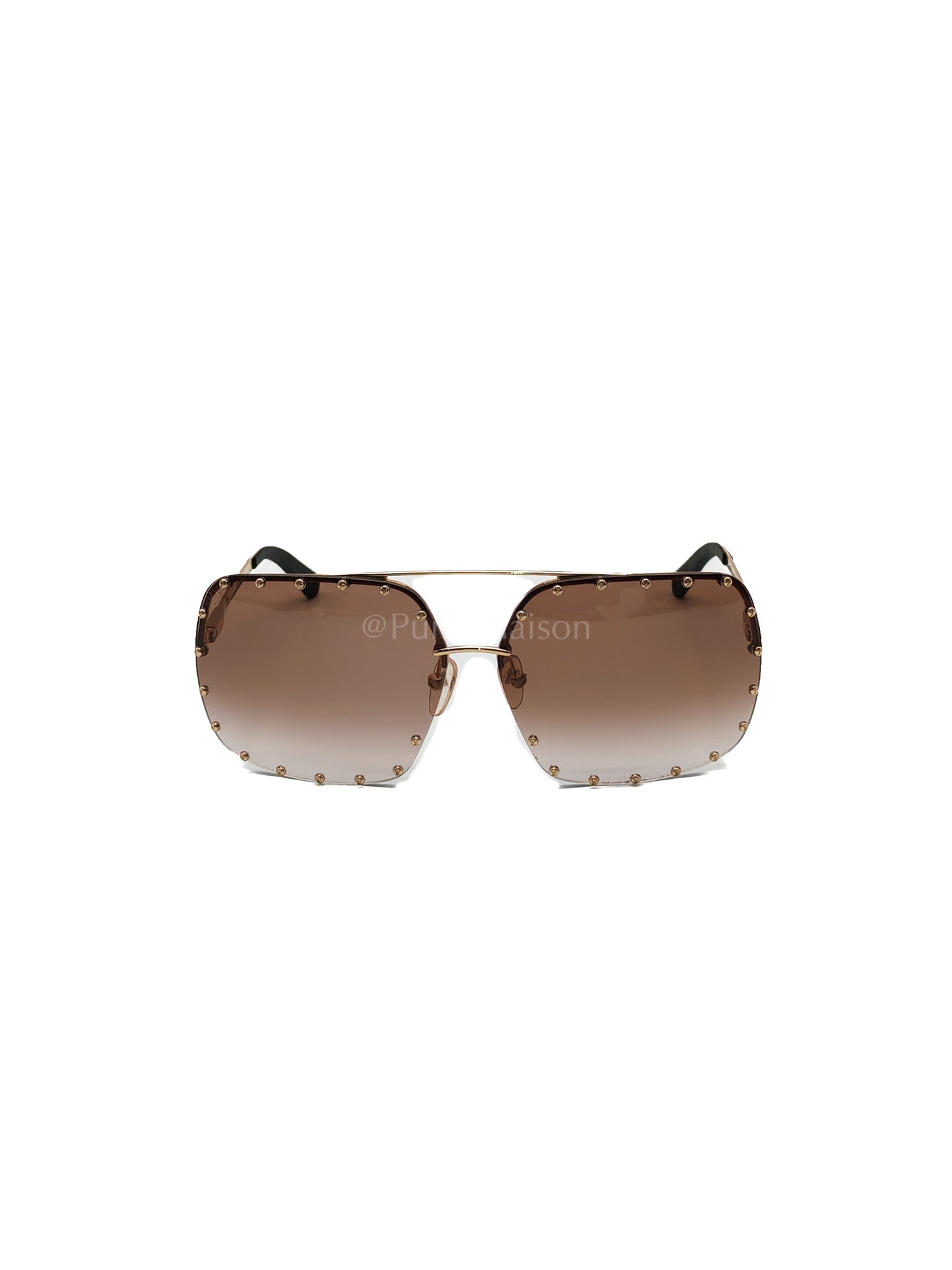 Party Square Sunglasses Women's Brown | Purse Maison Luxury Bags Shop