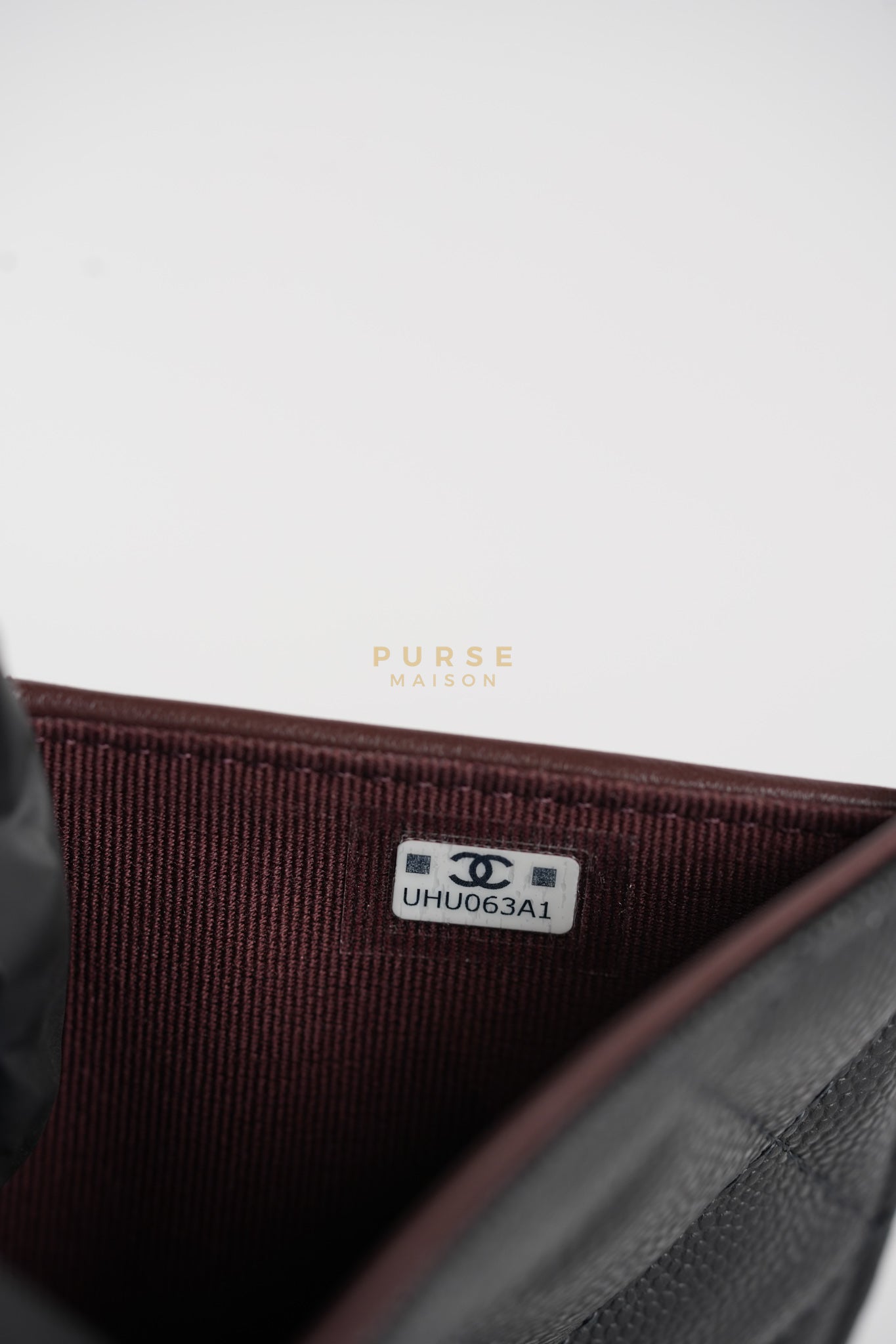 Passport Holder Black Caviar Leather and Gold Hardware (Microchip) | Purse Maison Luxury Bags Shop