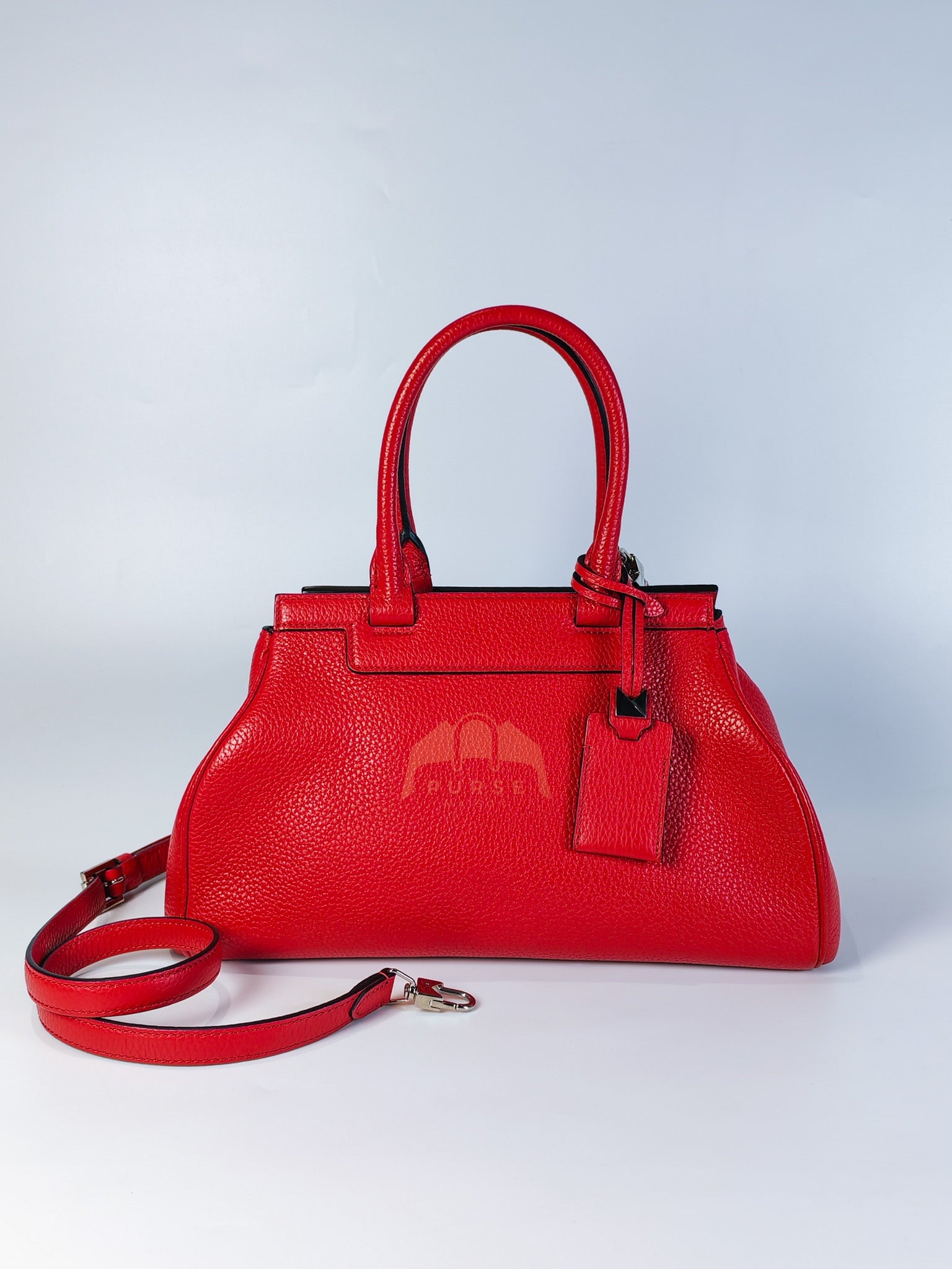 Pauline Bag Petit in Red Grained Taurillon Leather | Purse Maison Luxury Bags Shop