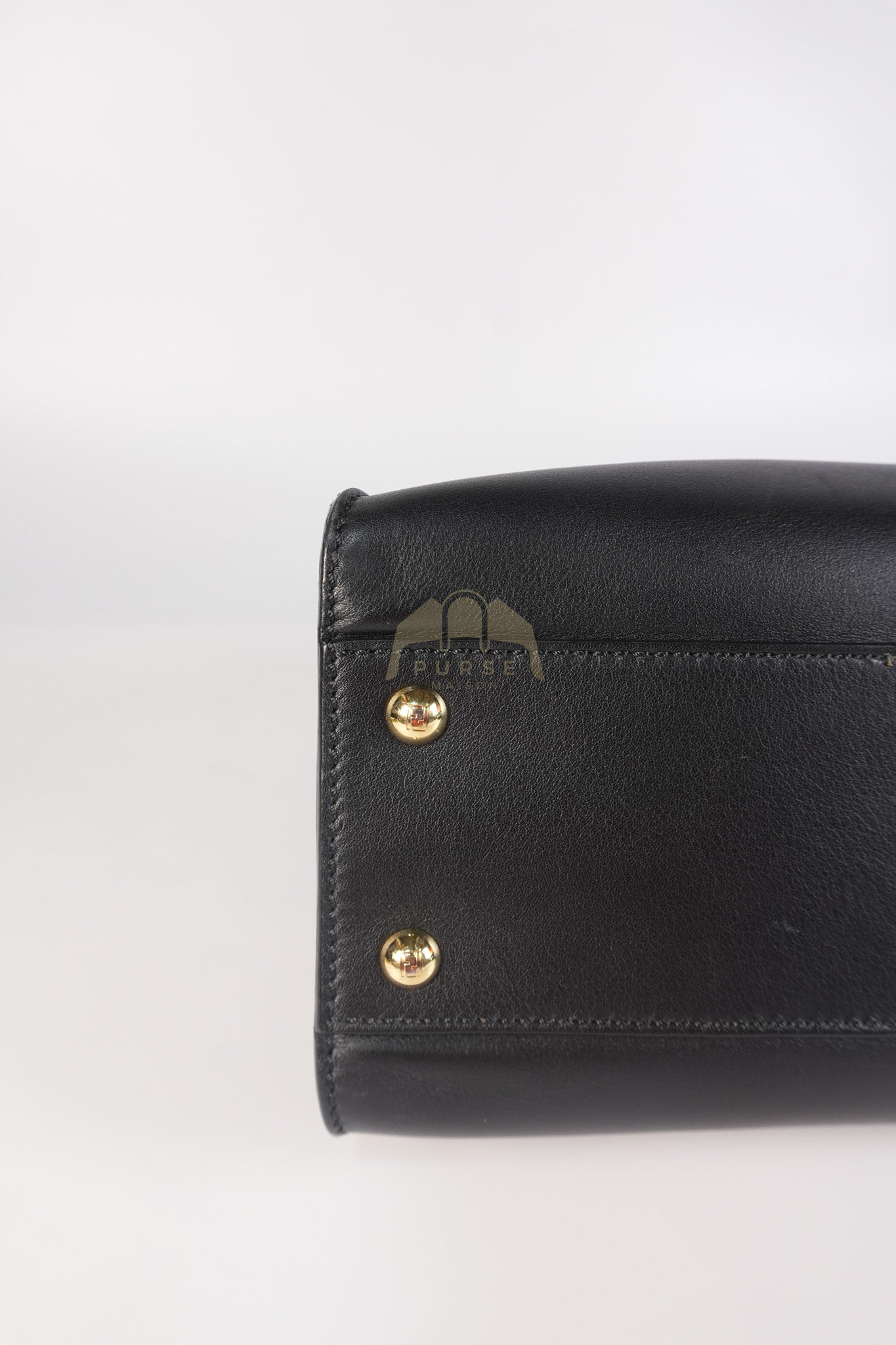 Peekaboo Hand Bag Medium in Black Shiny Calfskin Leather | Purse Maison Luxury Bags Shop