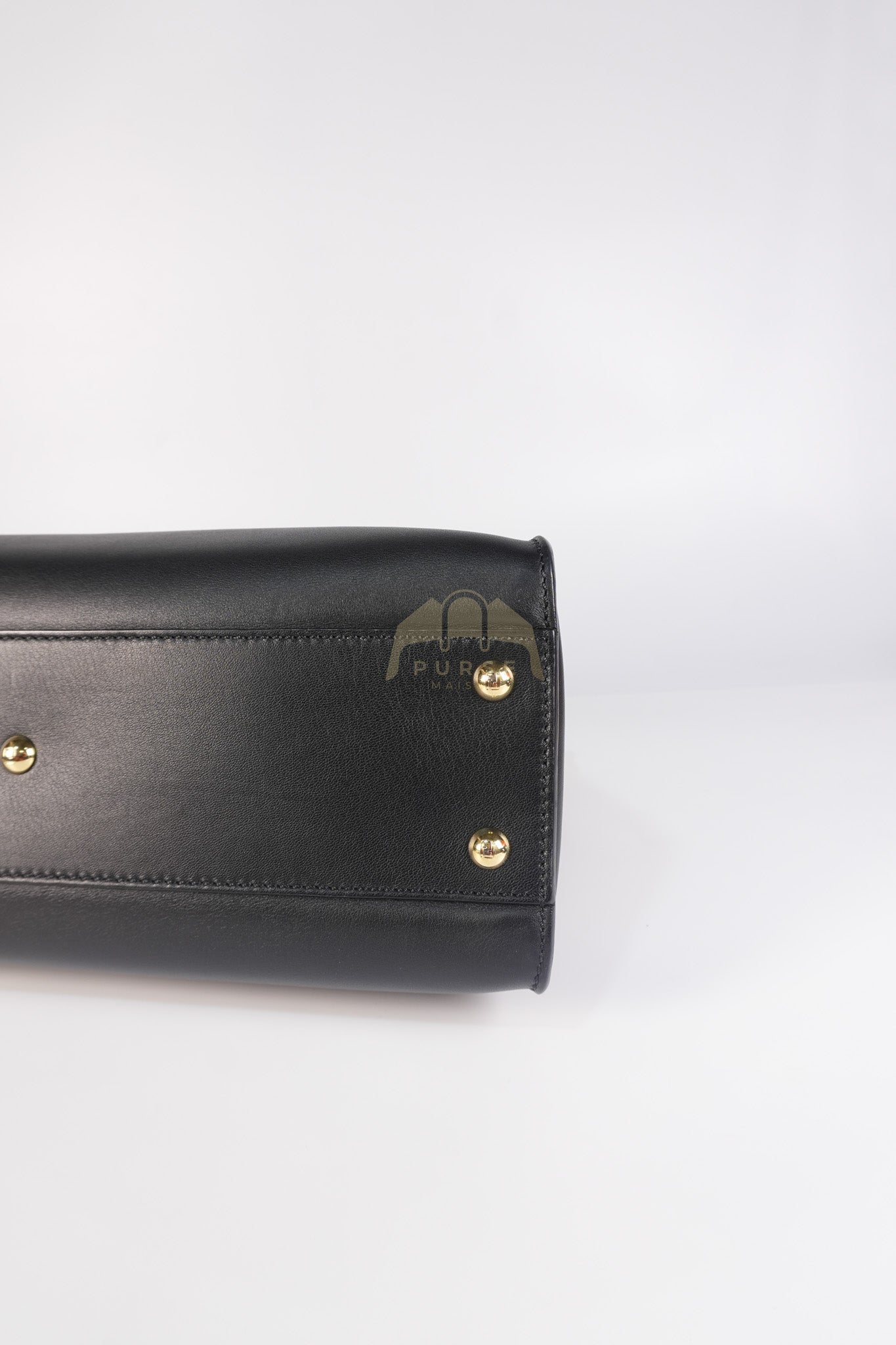 Peekaboo Hand Bag Medium in Black Shiny Calfskin Leather | Purse Maison Luxury Bags Shop