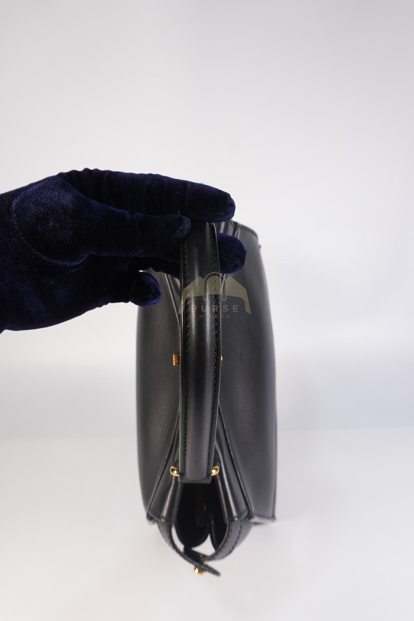 Peekaboo Hand Bag Medium in Black Shiny Calfskin Leather | Purse Maison Luxury Bags Shop