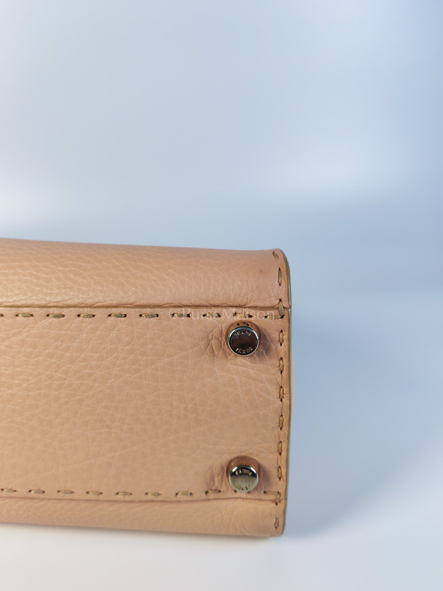 Peekaboo Medium in Cotton Candy Pink Selleria Leather Silver Harwdare | Purse Maison Luxury Bags Shop