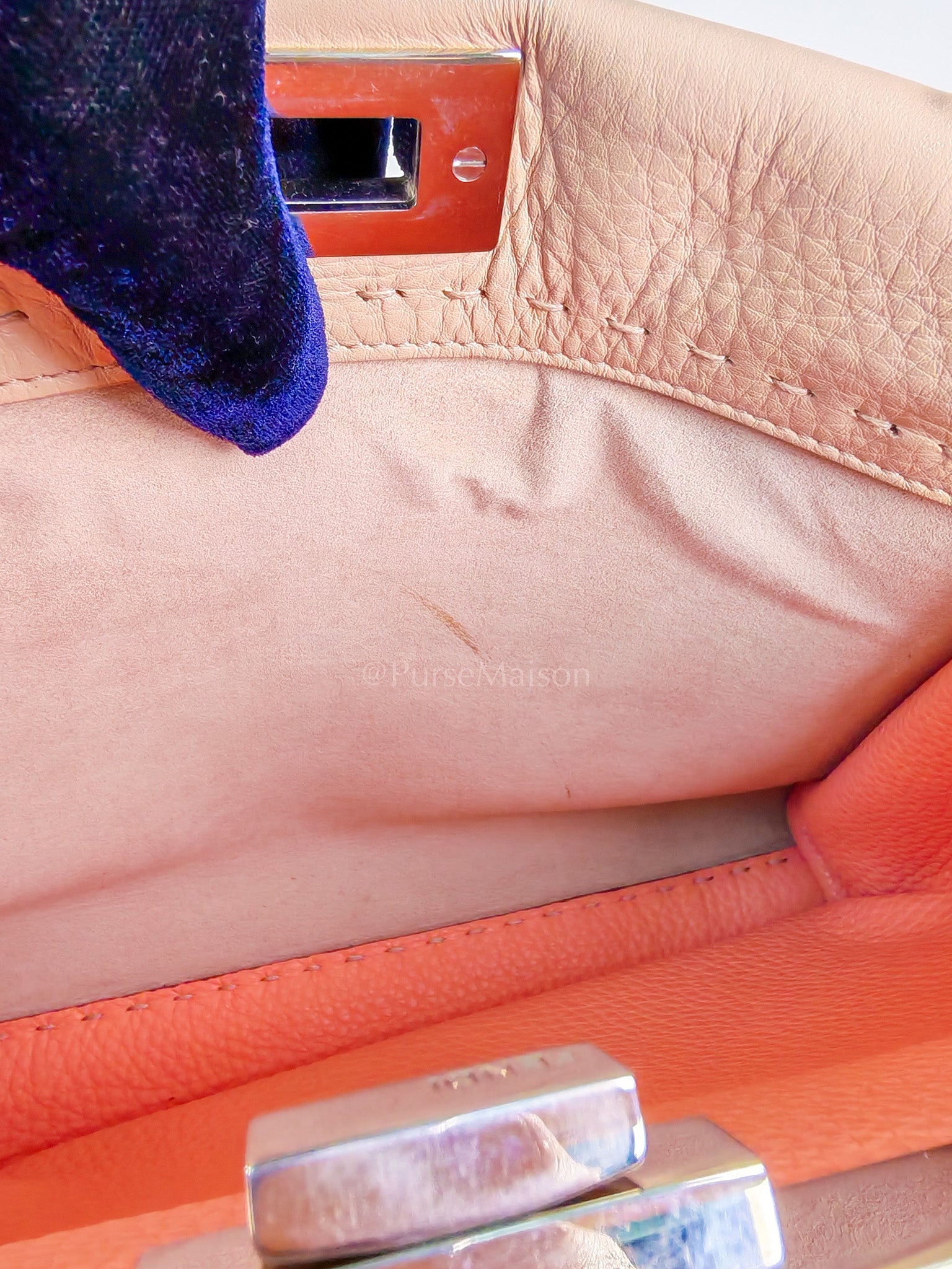 Peekaboo Medium in Cotton Candy Pink Selleria Leather Silver Harwdare | Purse Maison Luxury Bags Shop