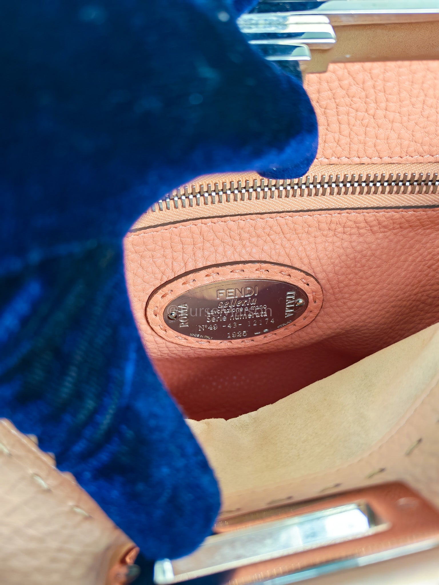 Peekaboo Medium in Cotton Candy Pink Selleria Leather Silver Harwdare | Purse Maison Luxury Bags Shop