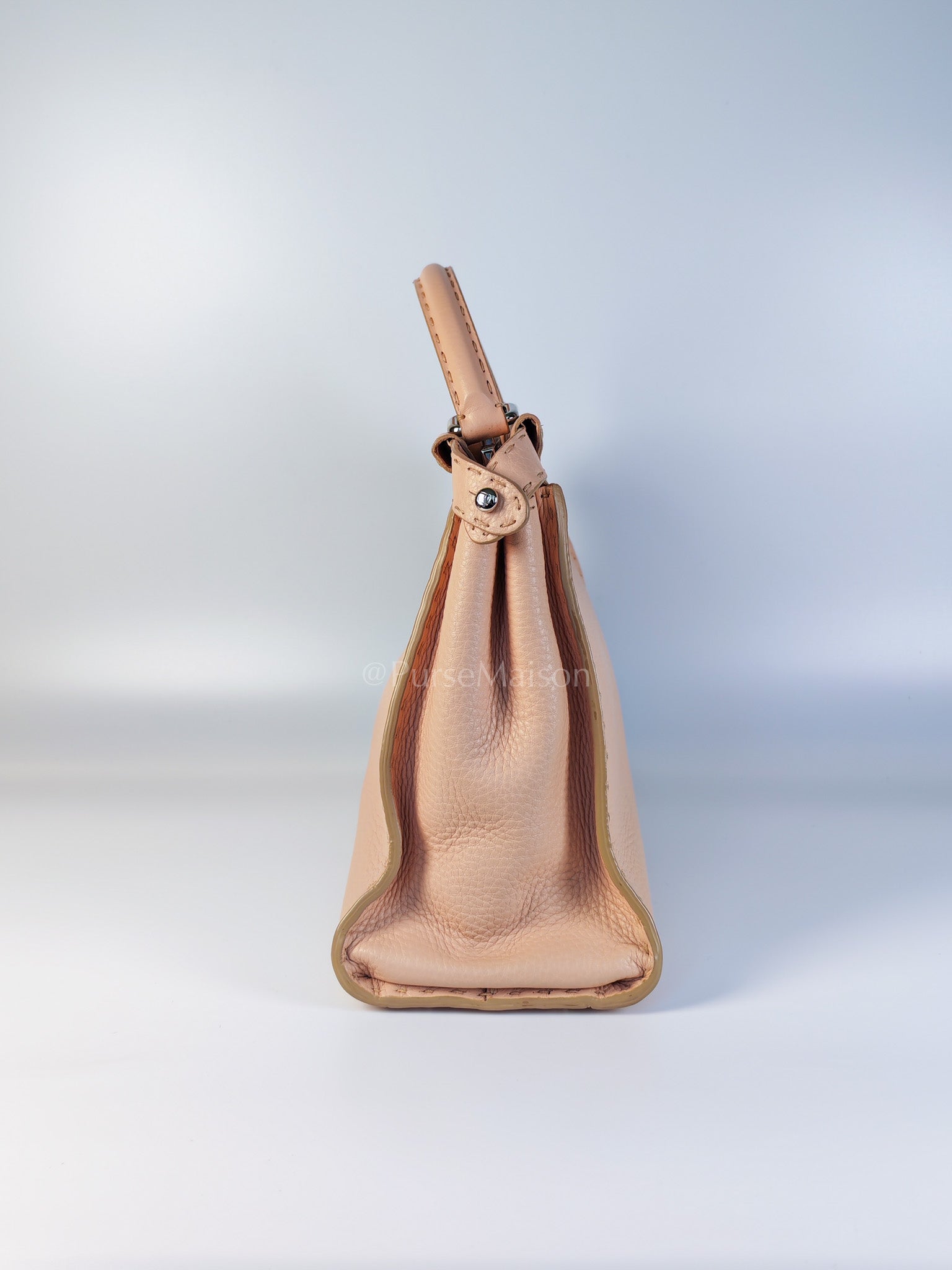 Peekaboo Medium in Cotton Candy Pink Selleria Leather Silver Harwdare | Purse Maison Luxury Bags Shop