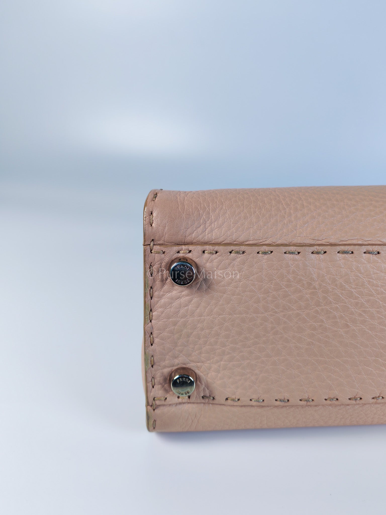 Peekaboo Medium in Cotton Candy Pink Selleria Leather Silver Harwdare | Purse Maison Luxury Bags Shop