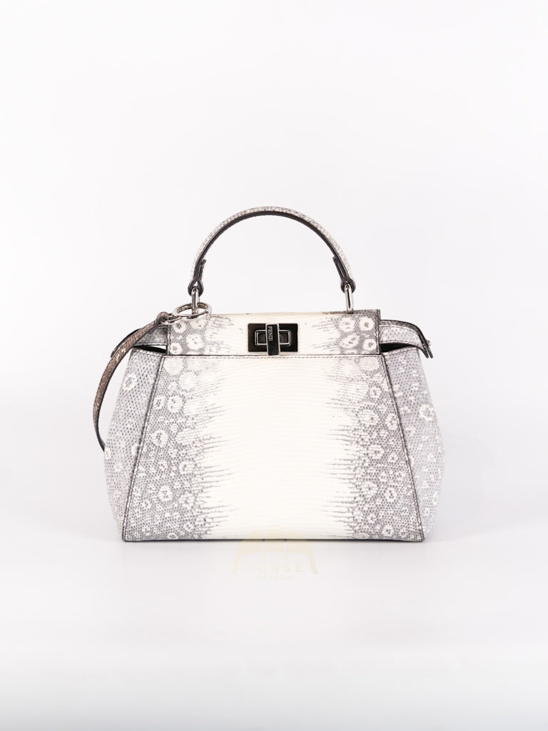 Peekaboo Mini in Lizard Gradient Gray Palladium Hardware | Purse Maison Luxury Bags Shop