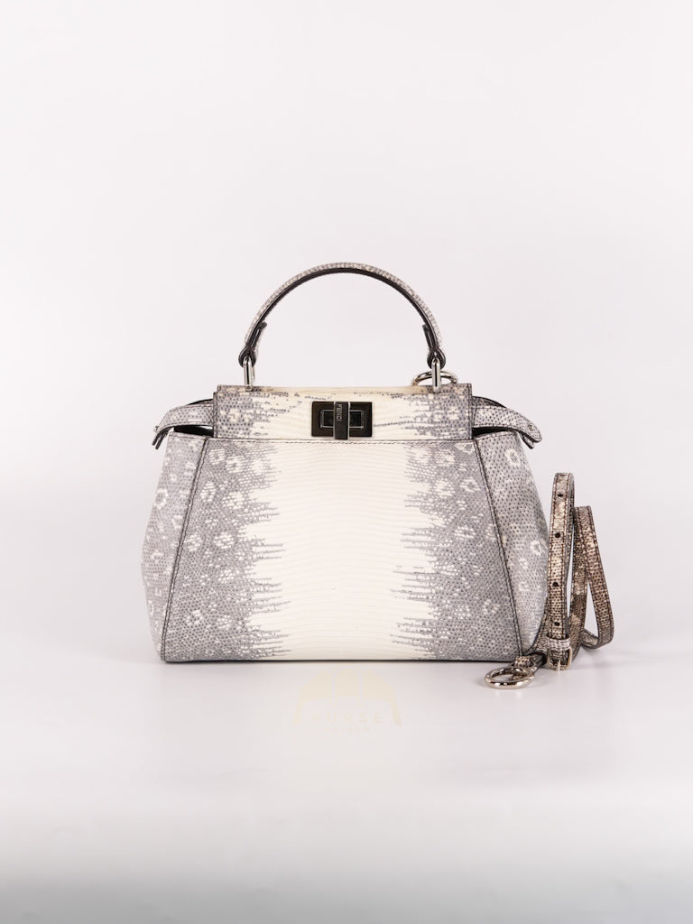 Peekaboo Mini in Lizard Gradient Gray Palladium Hardware | Purse Maison Luxury Bags Shop