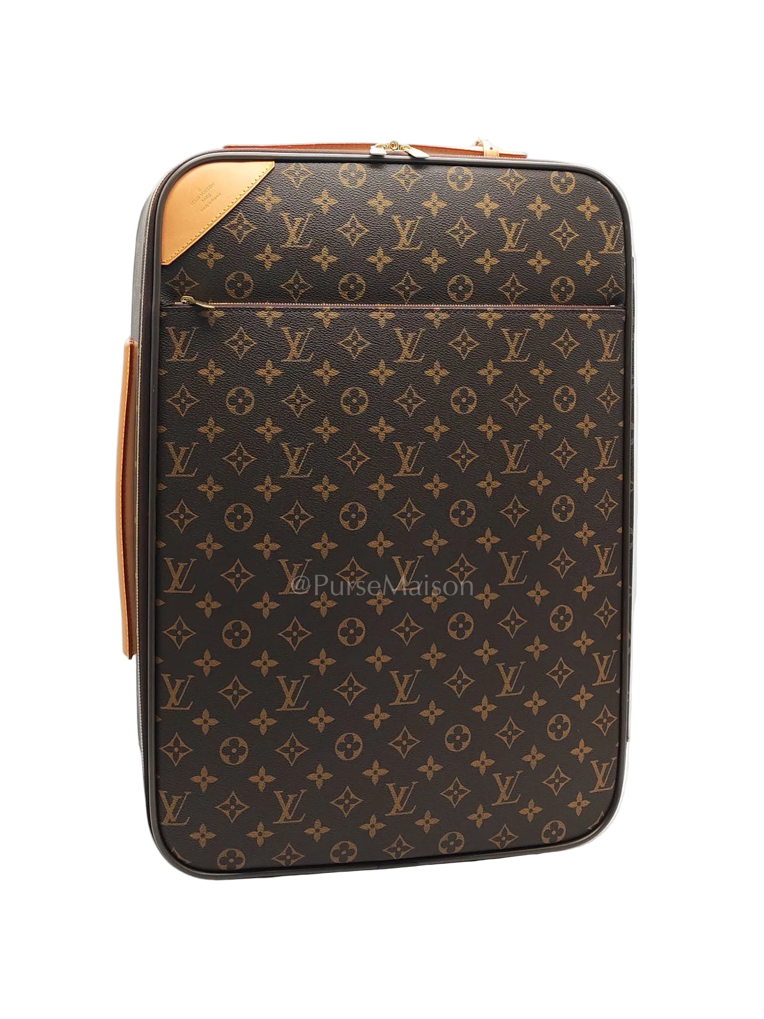 Pegase 55 in Monogram Canvas Rolling Suitcase/ Luggage with VJC Heat Stamp | Purse Maison Luxury Bags Shop