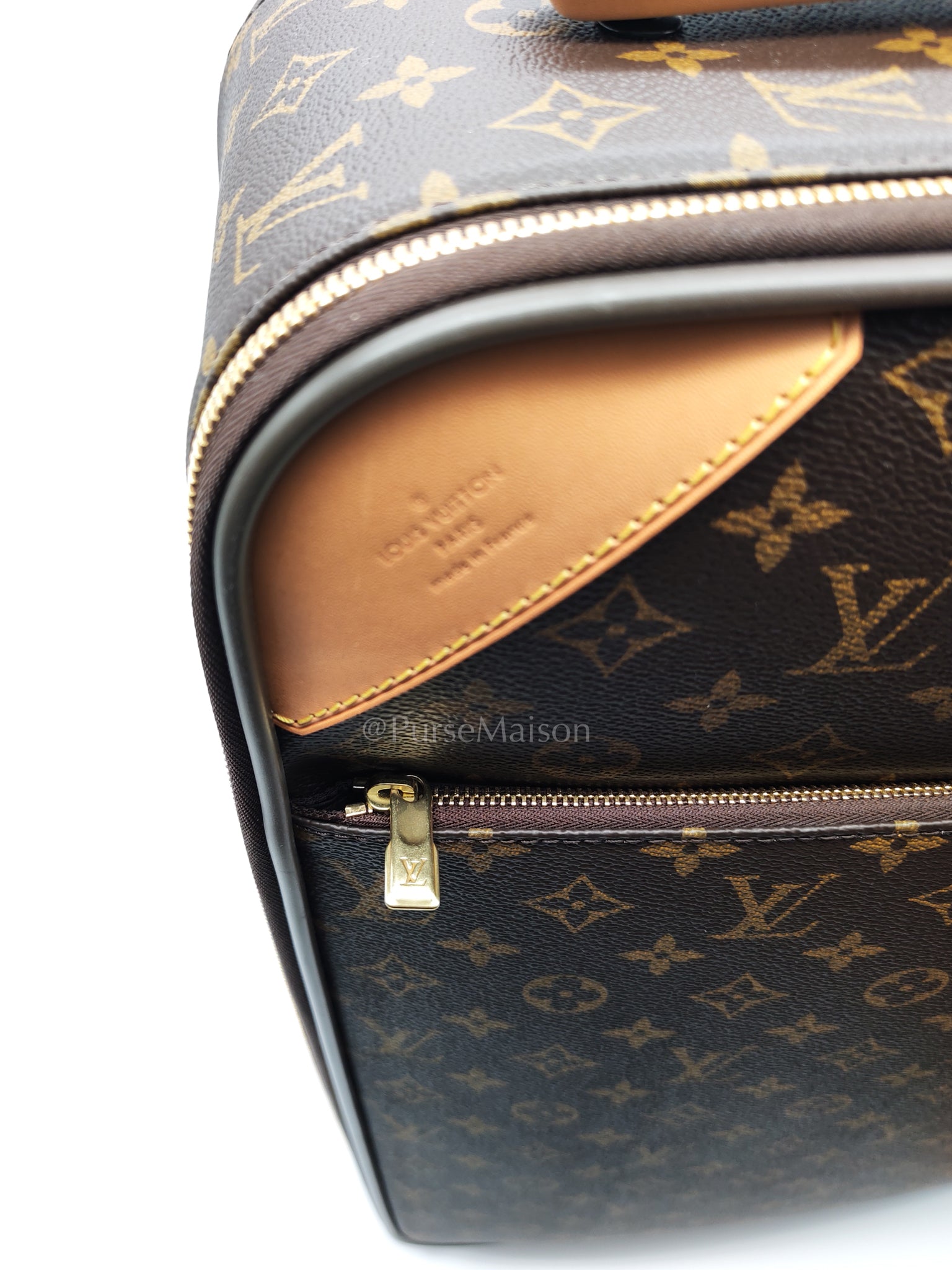 Pegase 55 in Monogram Canvas Rolling Suitcase/ Luggage with VJC Heat Stamp | Purse Maison Luxury Bags Shop